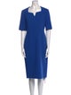 L.K. Bennett Square Neckline Midi Length Dress
