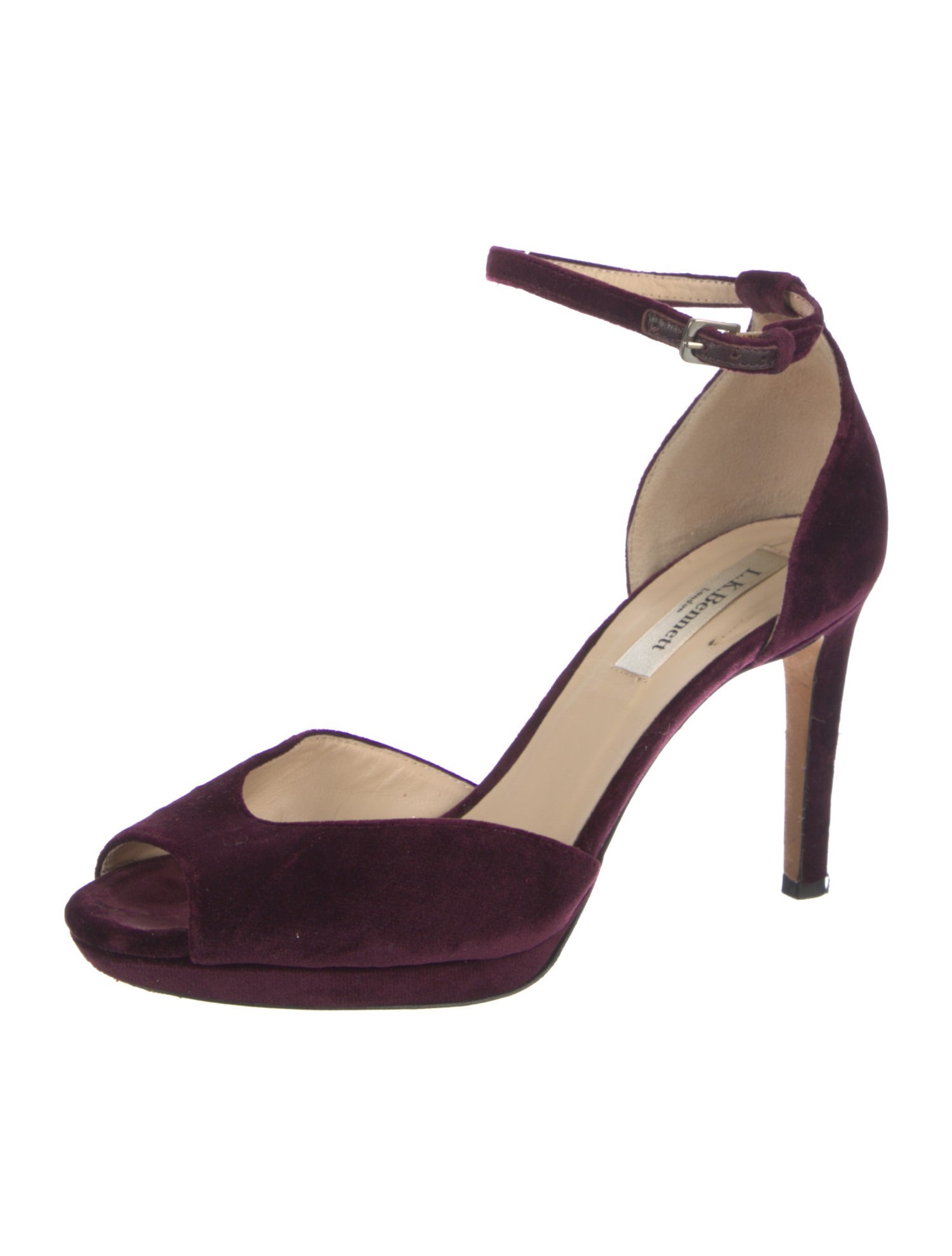 L.K. Bennett Velvet D'Orsay Pumps