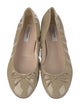 L.K. Bennett Patent Leather Bow Accents Ballet Flats