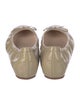 L.K. Bennett Patent Leather Bow Accents Ballet Flats