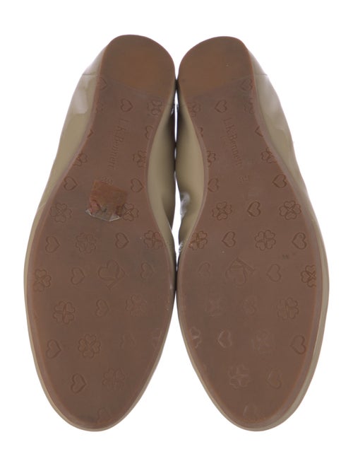 L.K. Bennett Patent Leather Bow Accents Ballet Flats