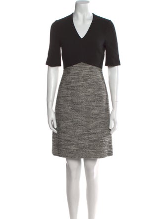 L.K. Bennett V-Neck Knee-Length Dress