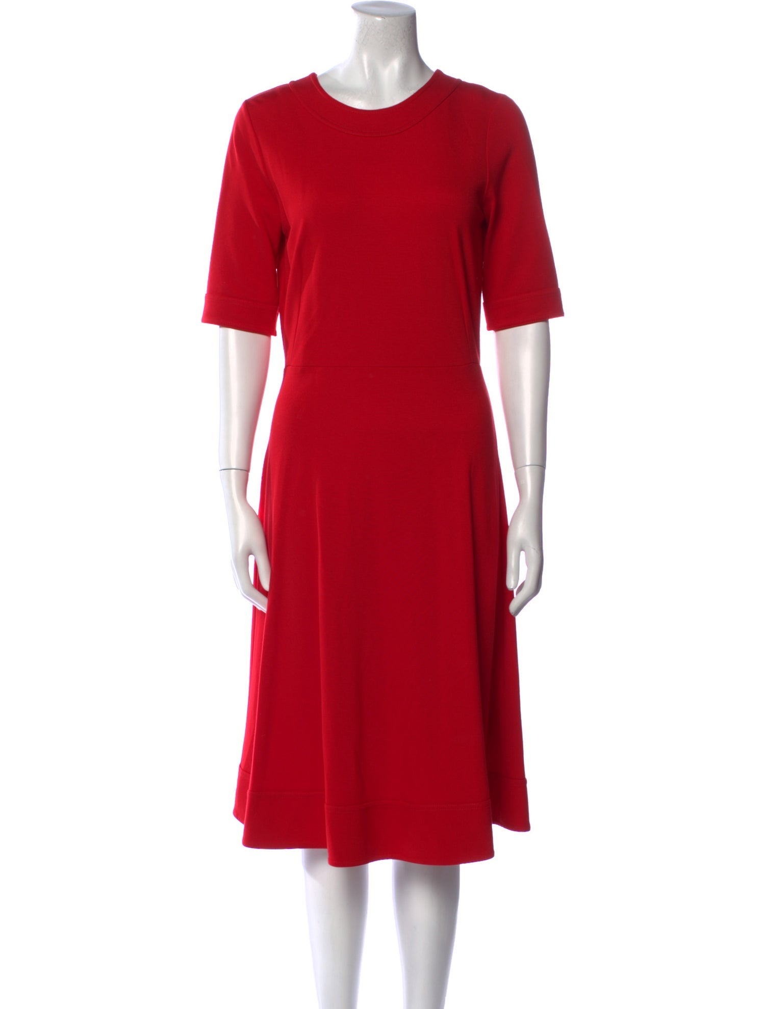 L.K. Bennett Crew Neck Midi Length Dress