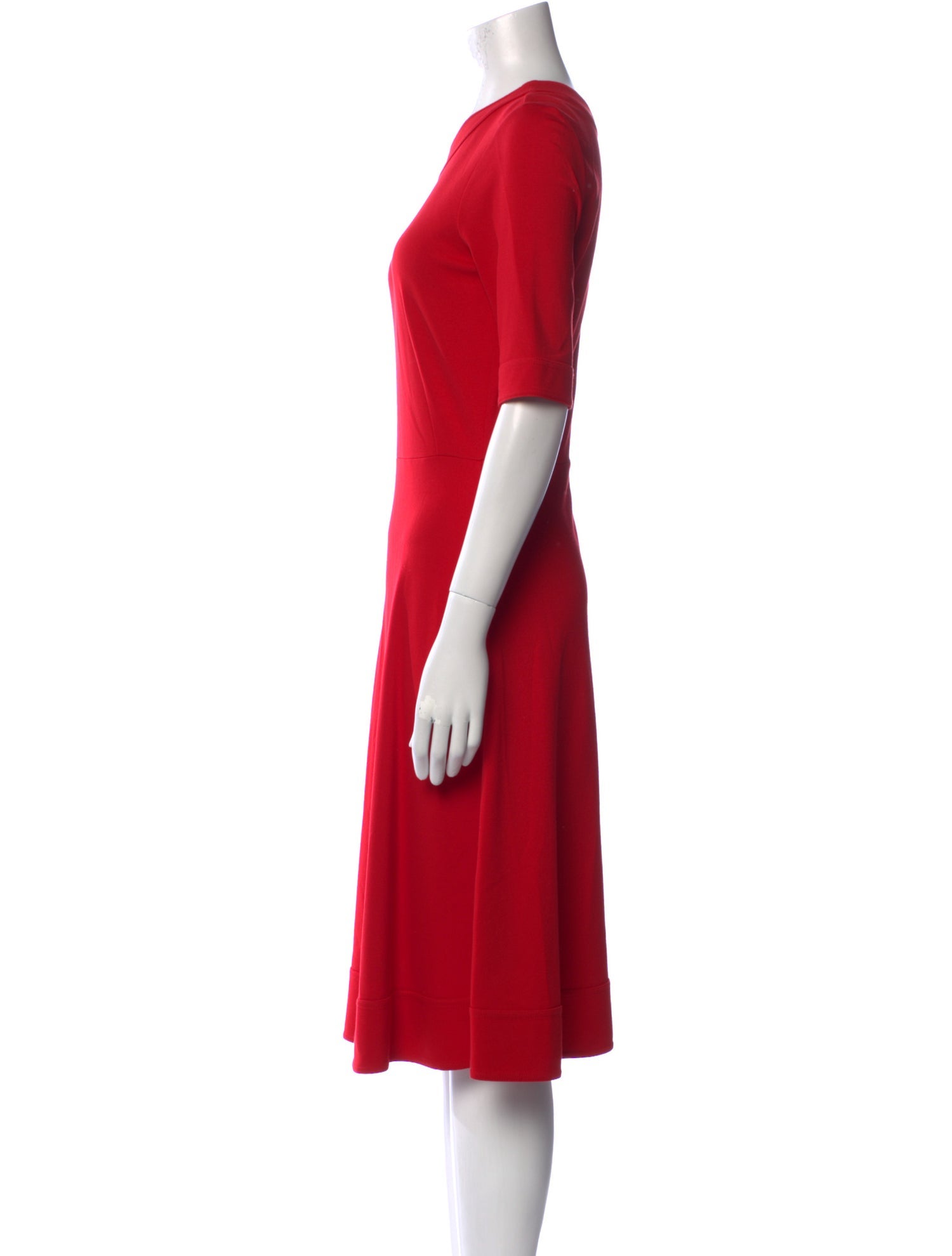 L.K. Bennett Crew Neck Midi Length Dress