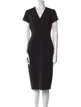 L.K. Bennett V-Neck Midi Length Dress