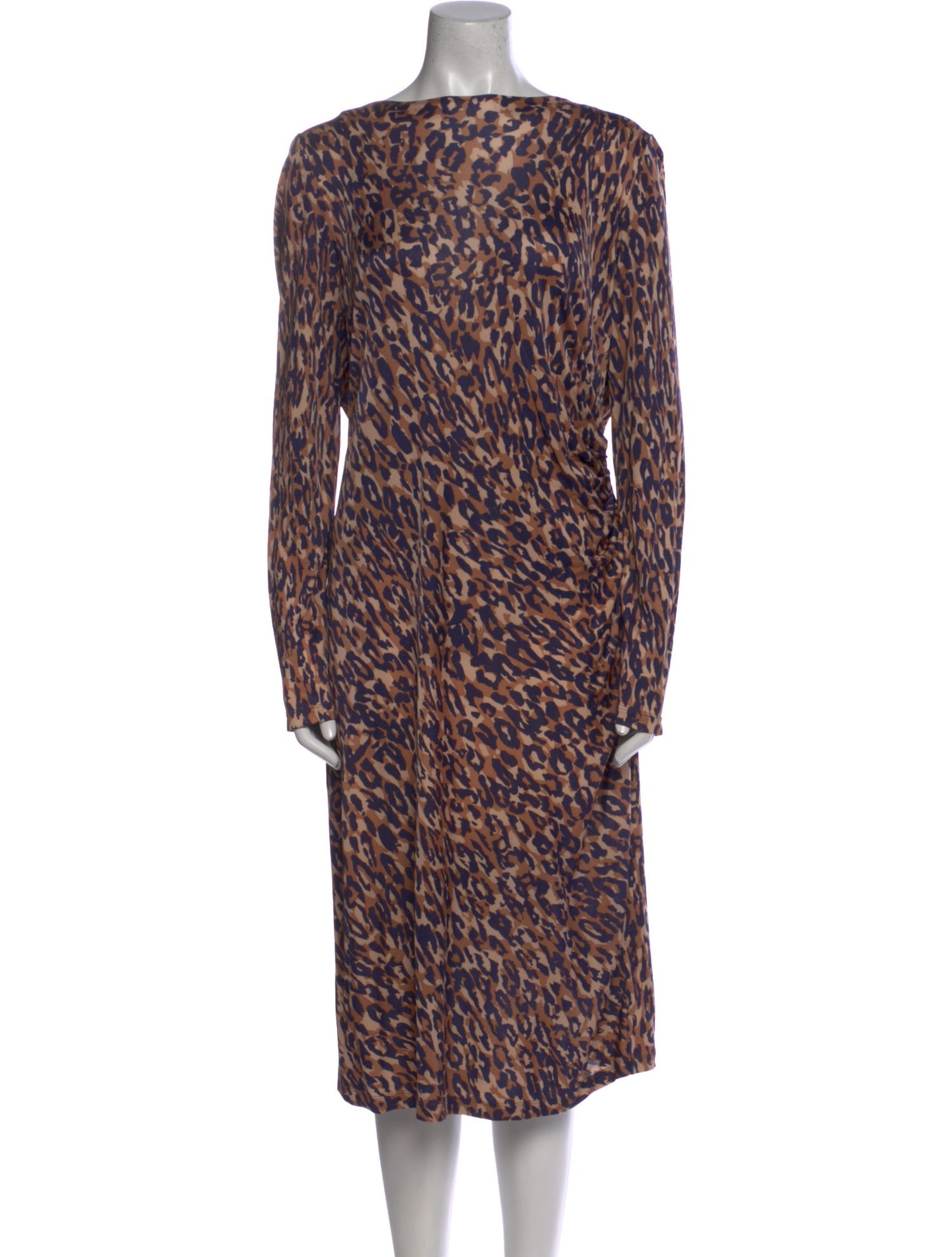 L.K. Bennett Animal Print Knee-Length Dress