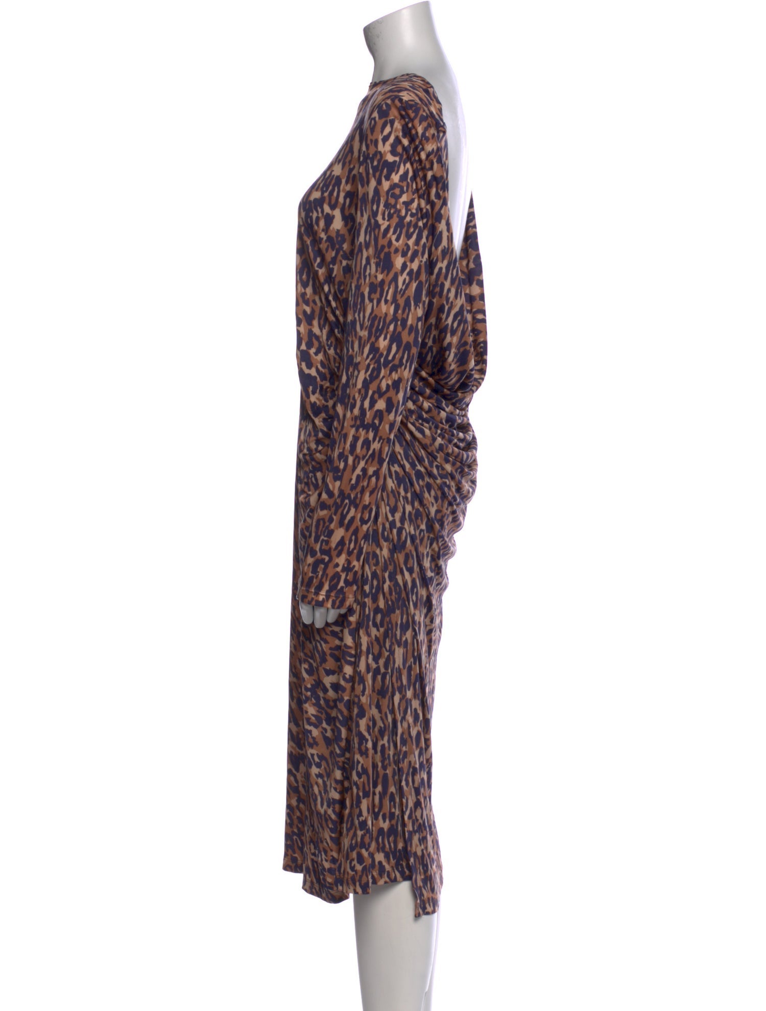 L.K. Bennett Animal Print Knee-Length Dress