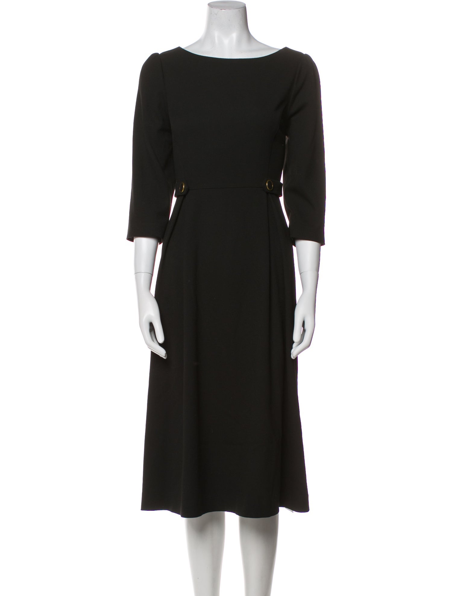 L.K. Bennett Bateau Neckline Midi Length Dress
