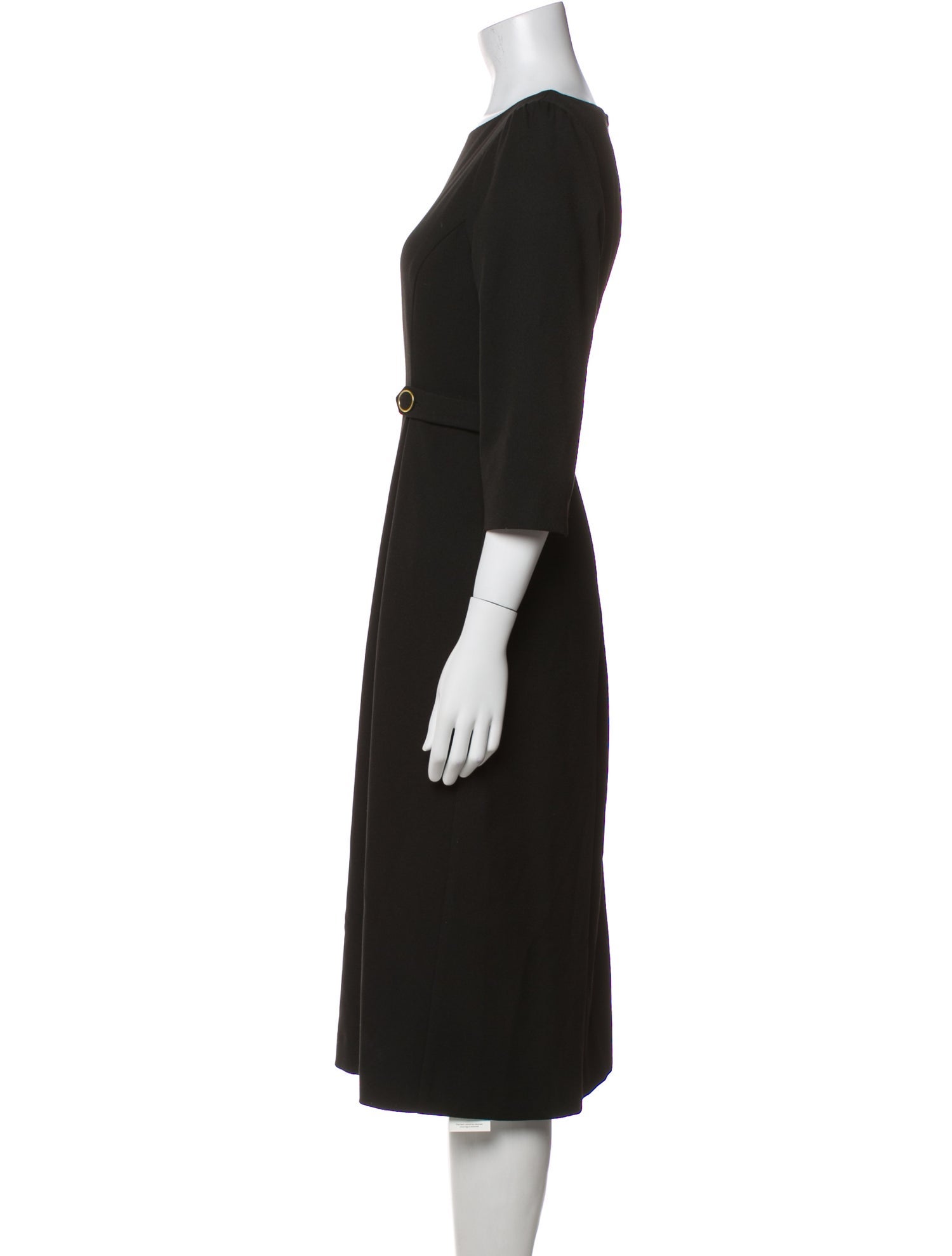 L.K. Bennett Bateau Neckline Midi Length Dress