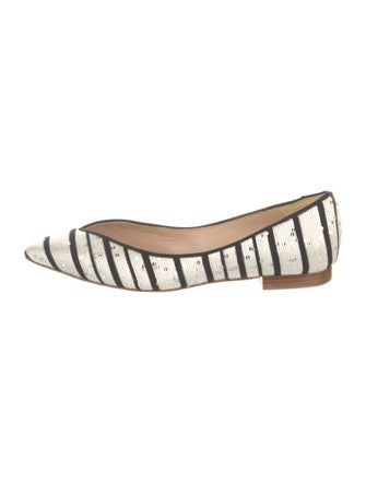 L.K. Bennett Striped Ballet Flats