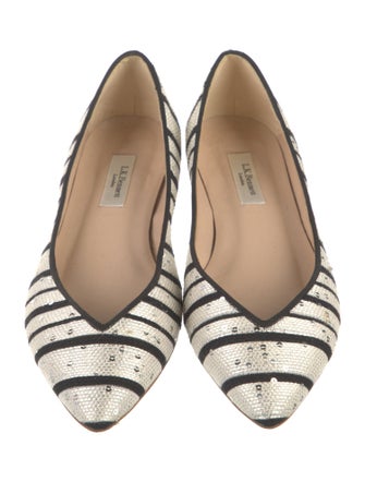L.K. Bennett Striped Ballet Flats