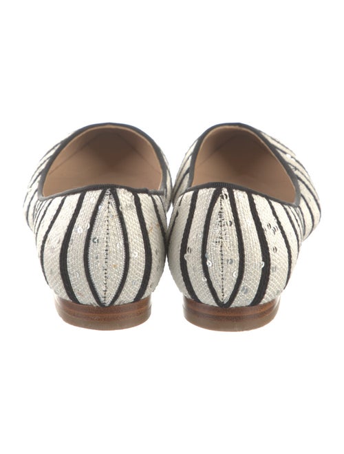 L.K. Bennett Striped Ballet Flats