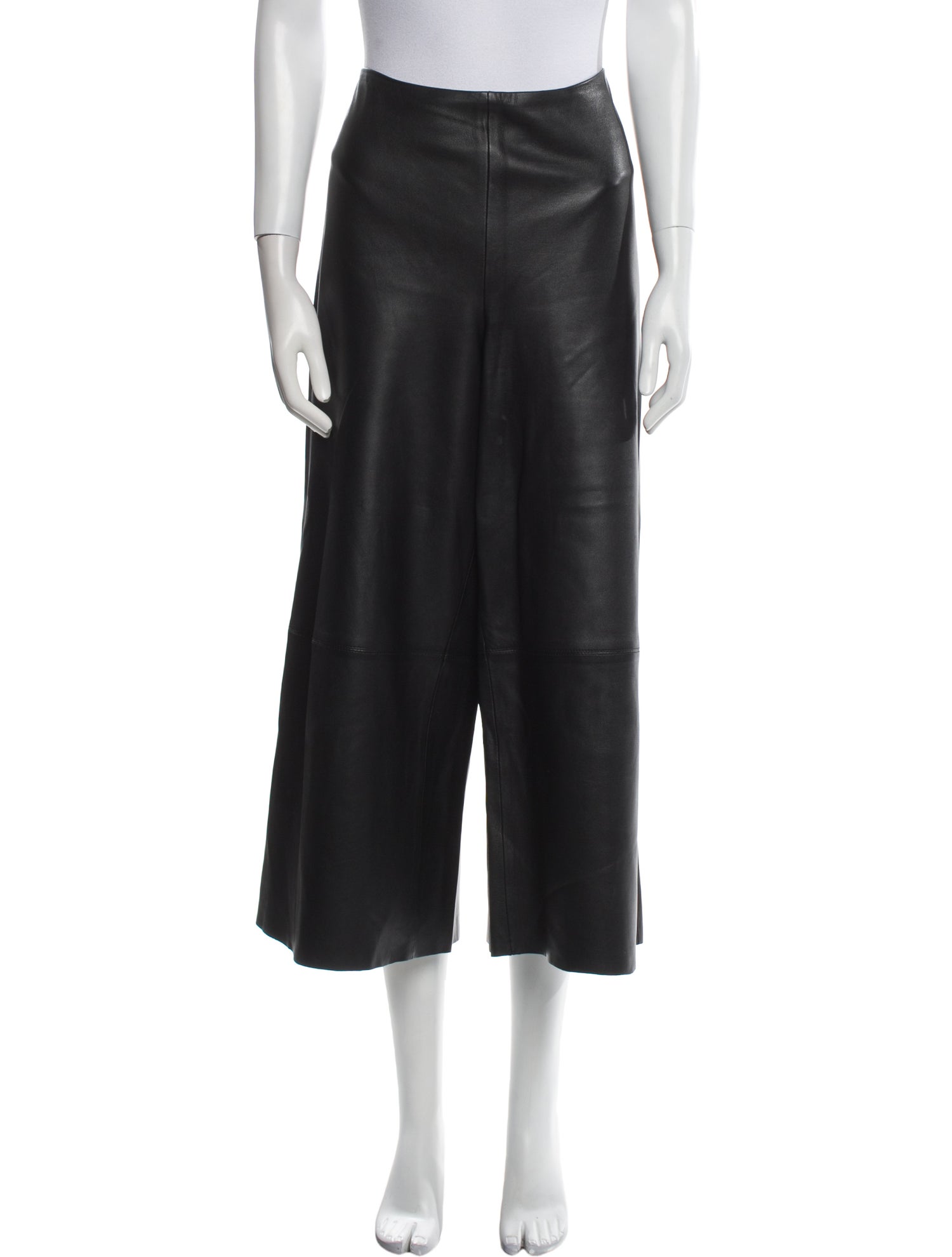 L.K. Bennett Leather Wide Leg Pants