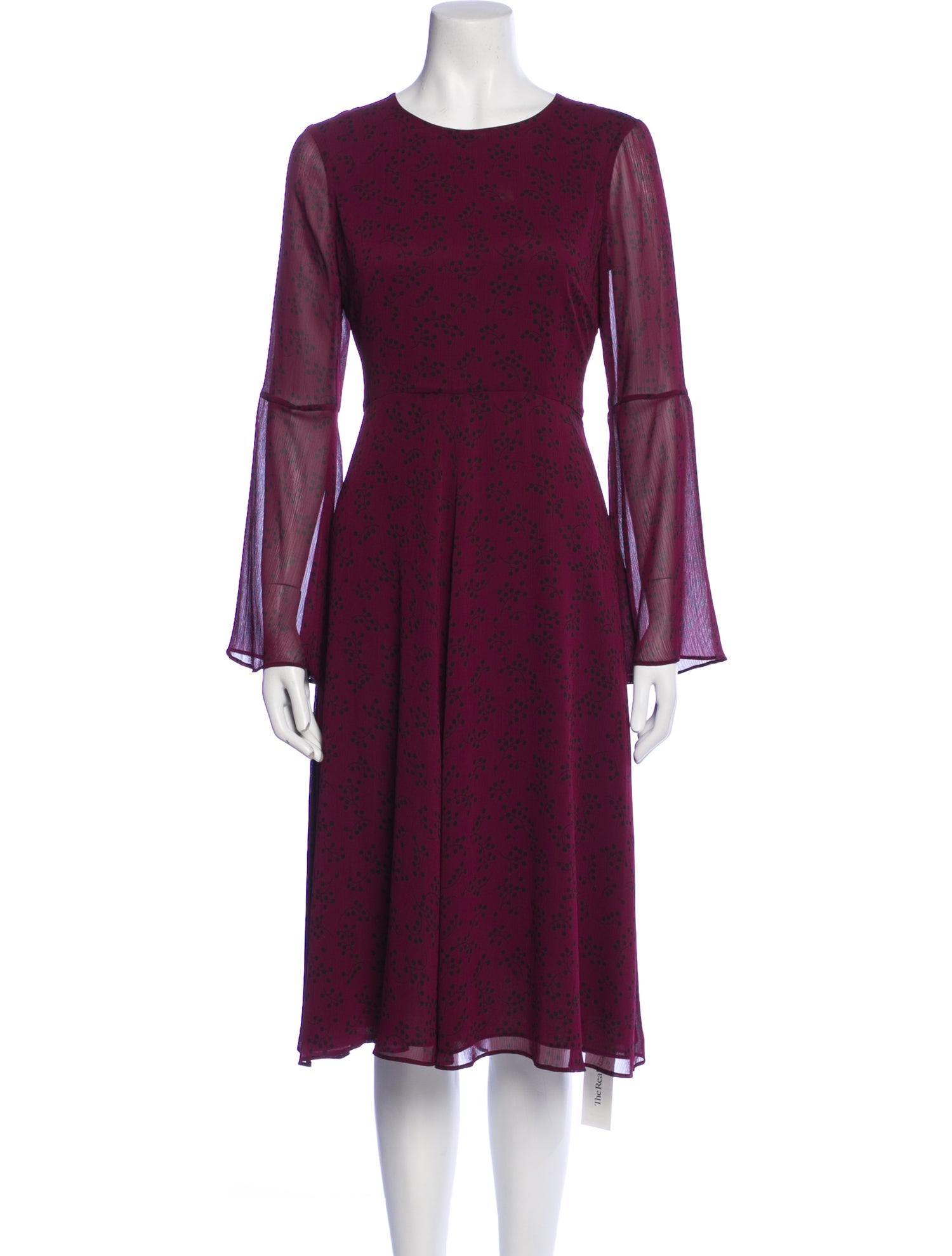 L.K. Bennett Floral Print Midi Length Dress