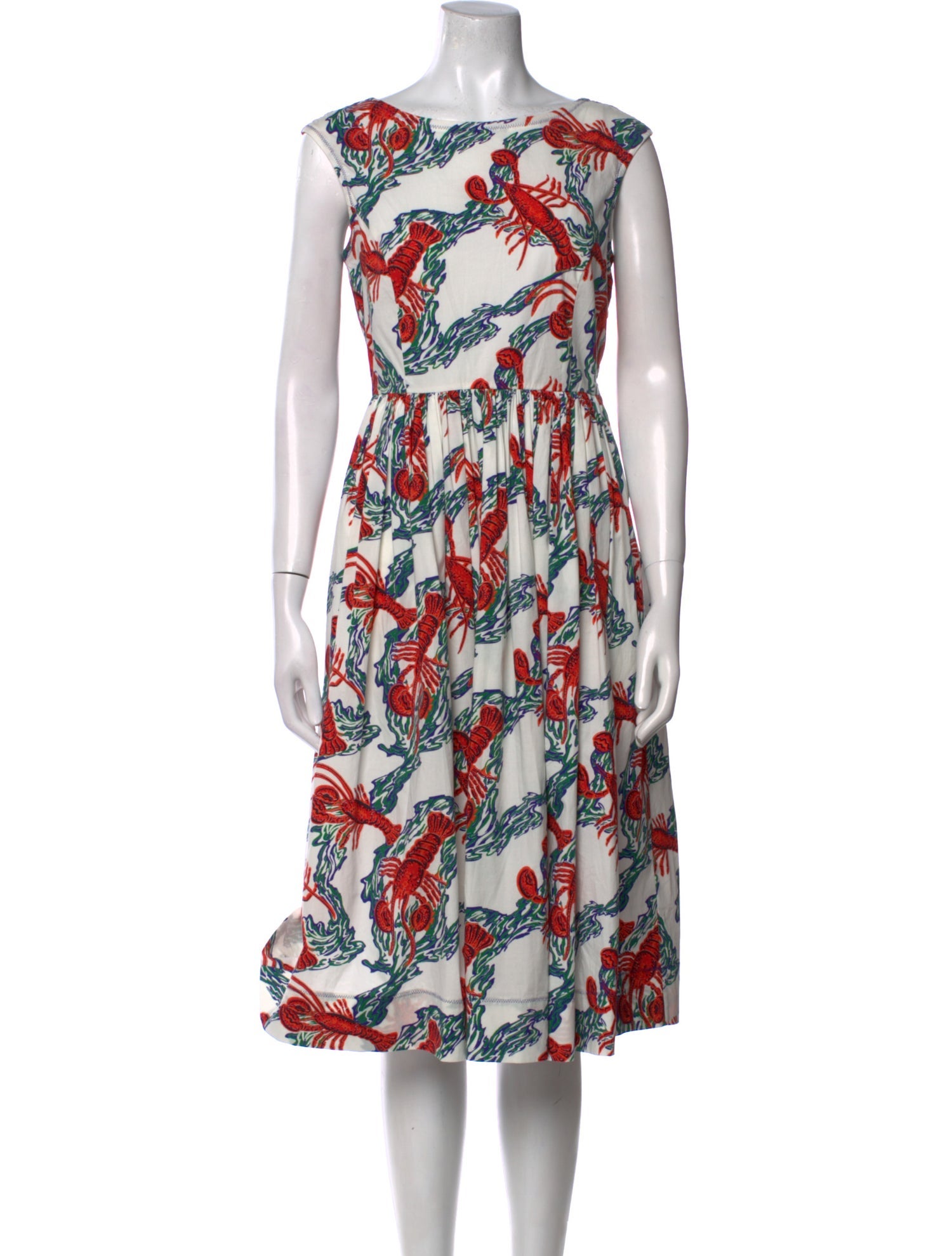 L.K. Bennett Printed Midi Length Dress