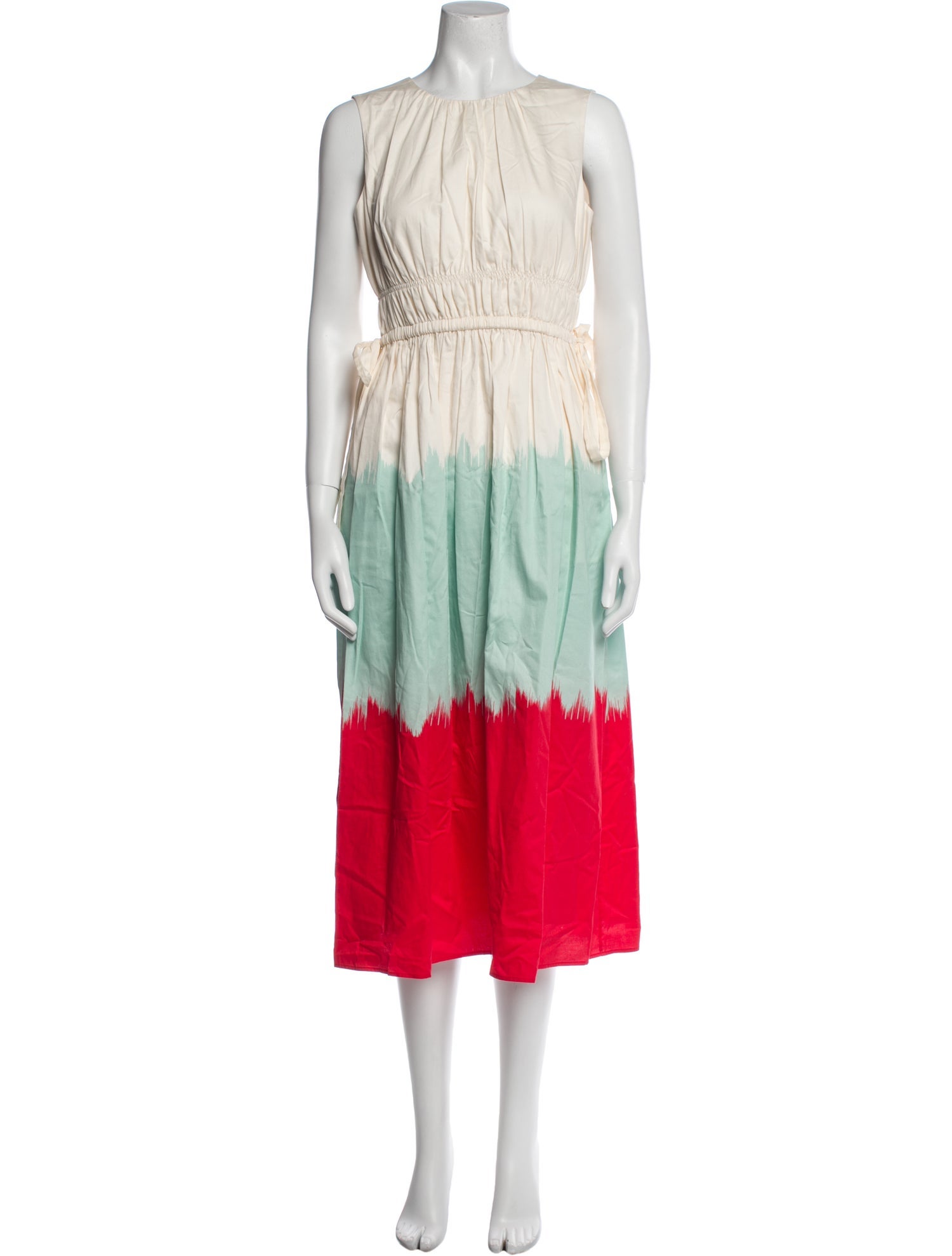 L.K. Bennett Striped Midi Length Dress