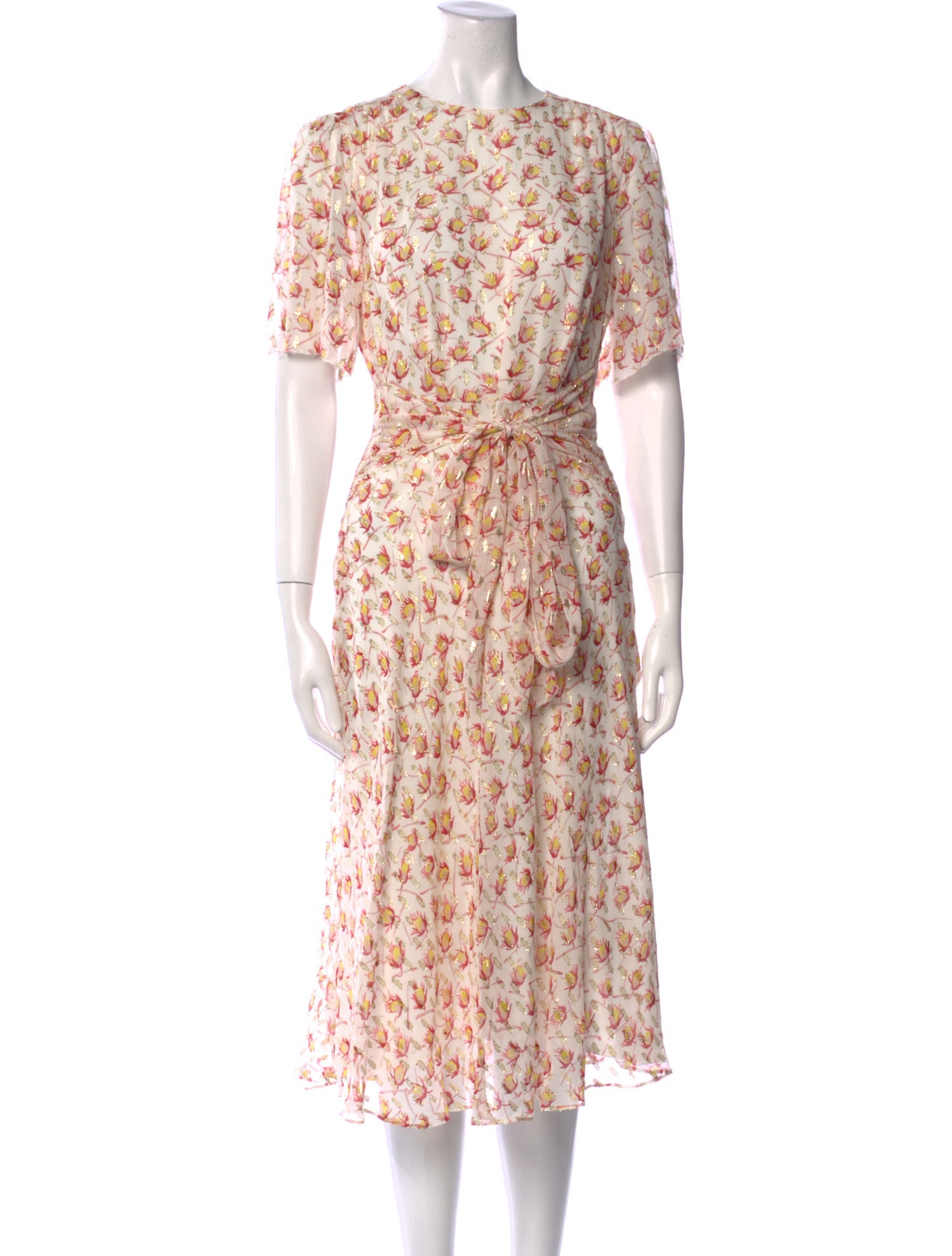 L.K. Bennett Silk Midi Length Dress