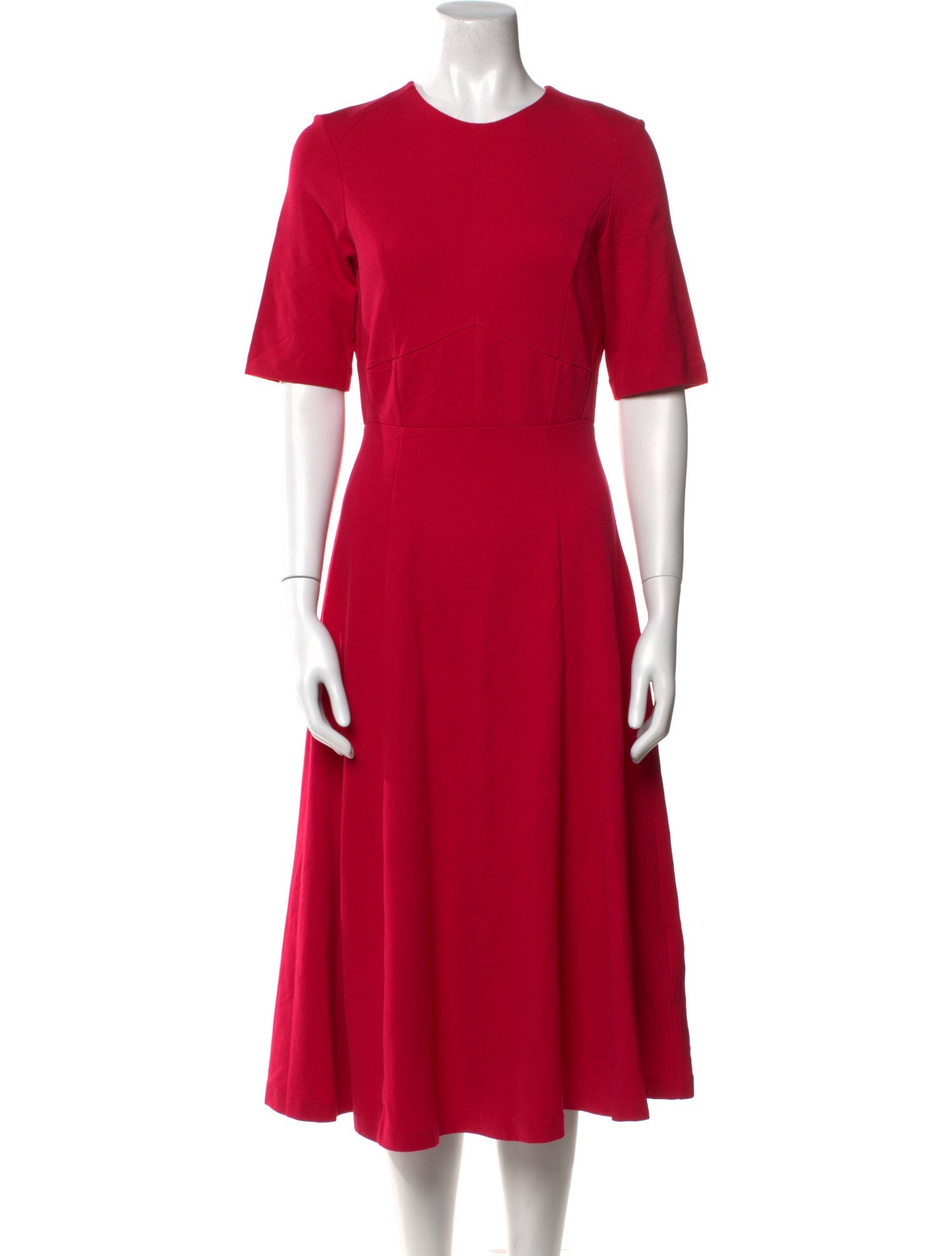 L.K. Bennett Crew Neck Midi Length Dress