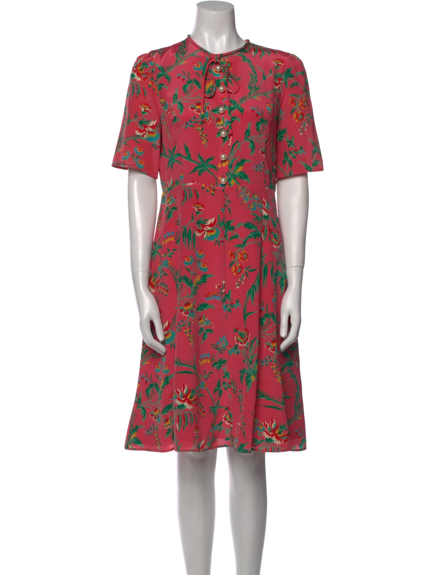 L.K. Bennett Silk Knee-Length Dress