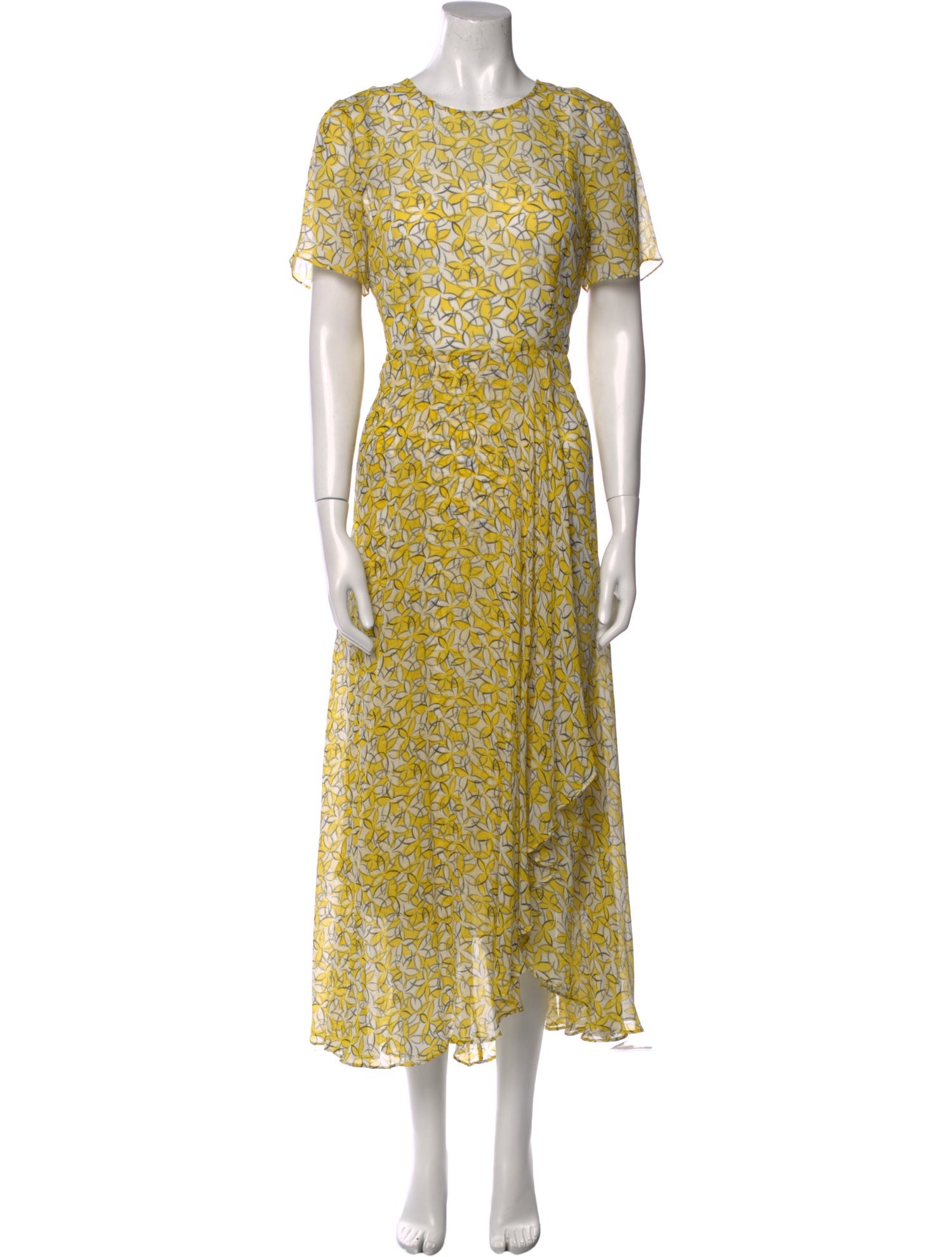 L.K. Bennett Silk Long Dress