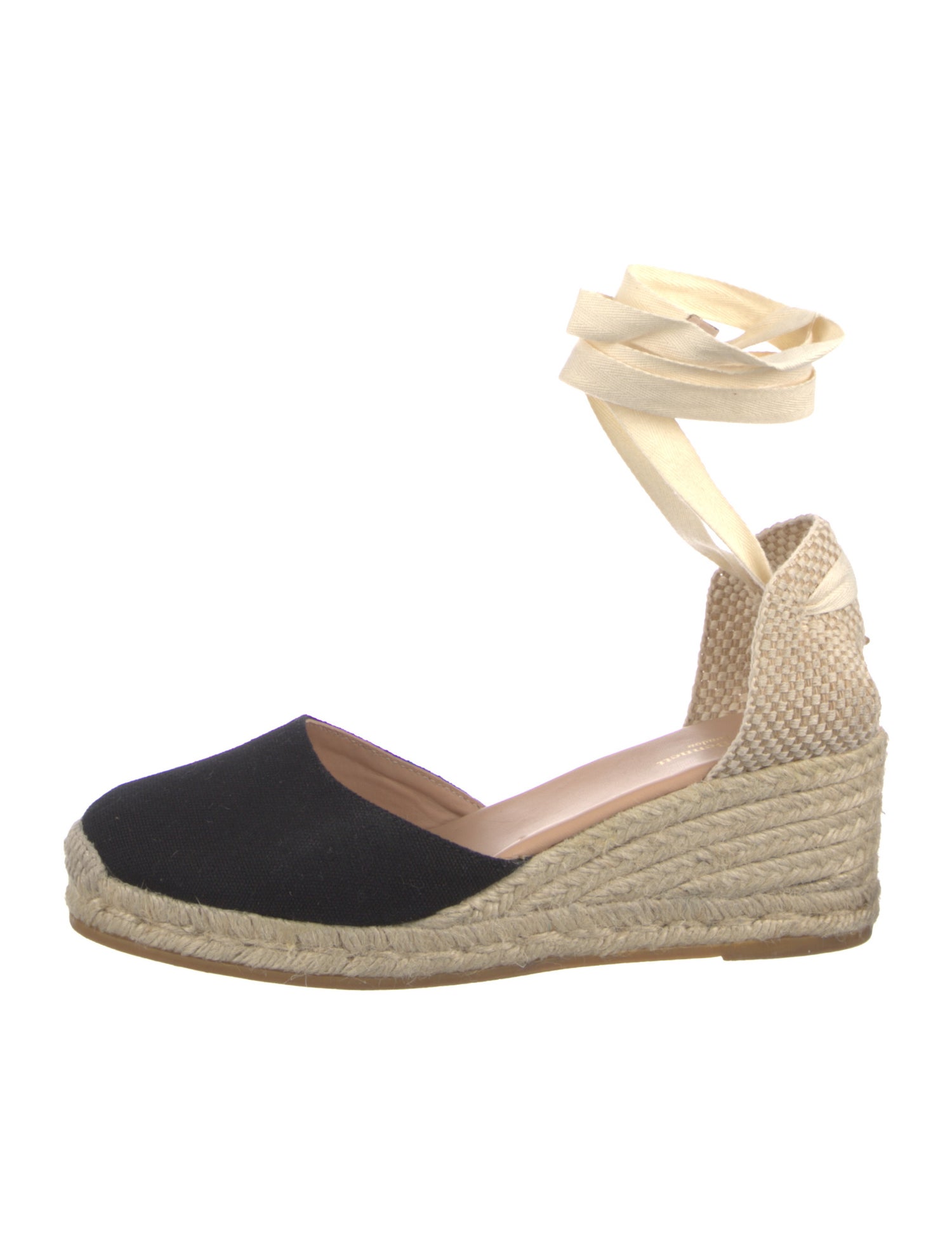 L.K. Bennett Canvas Colorblock Pattern D'Orsay Pumps