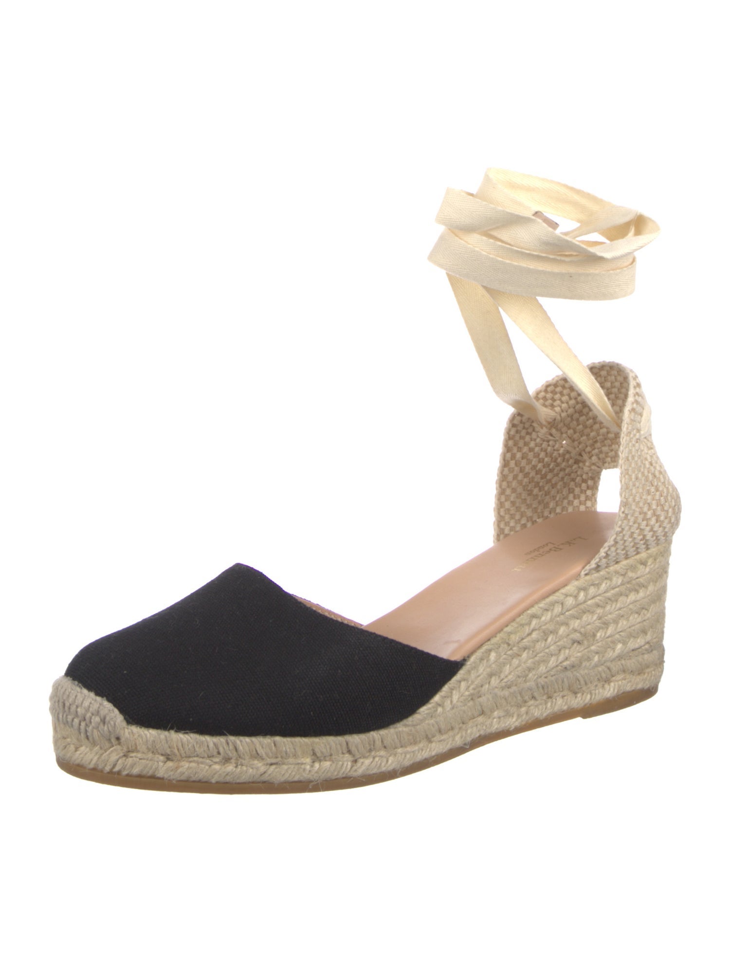 L.K. Bennett Canvas Colorblock Pattern D'Orsay Pumps