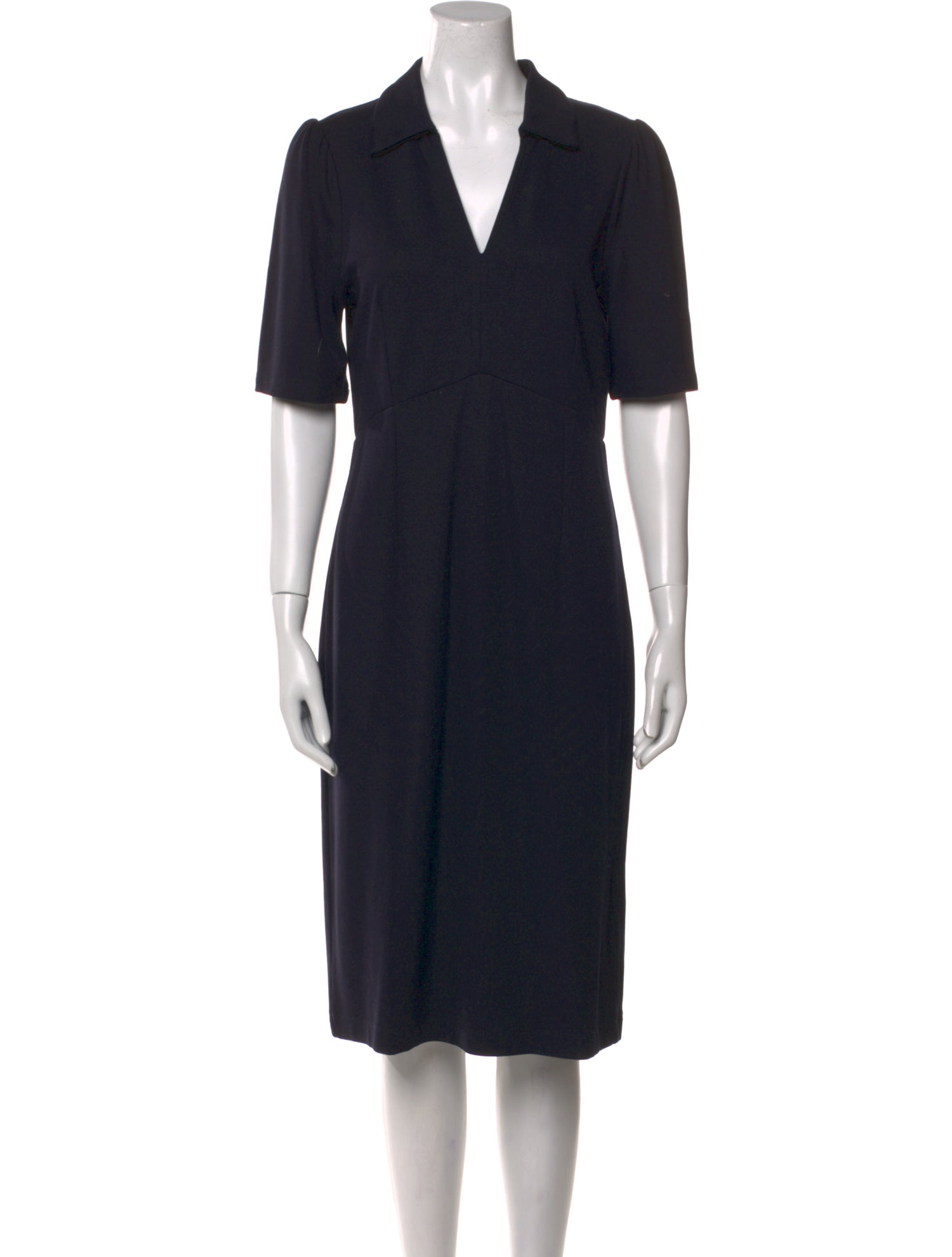 L.K. Bennett V-Neck Midi Length Dress