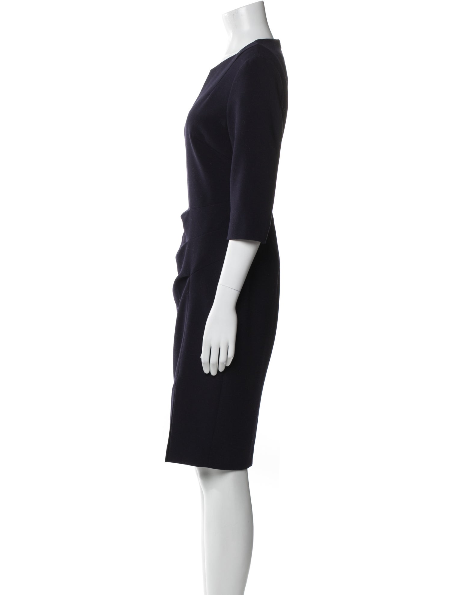 L.K. Bennett V-Neck Knee-Length Dress