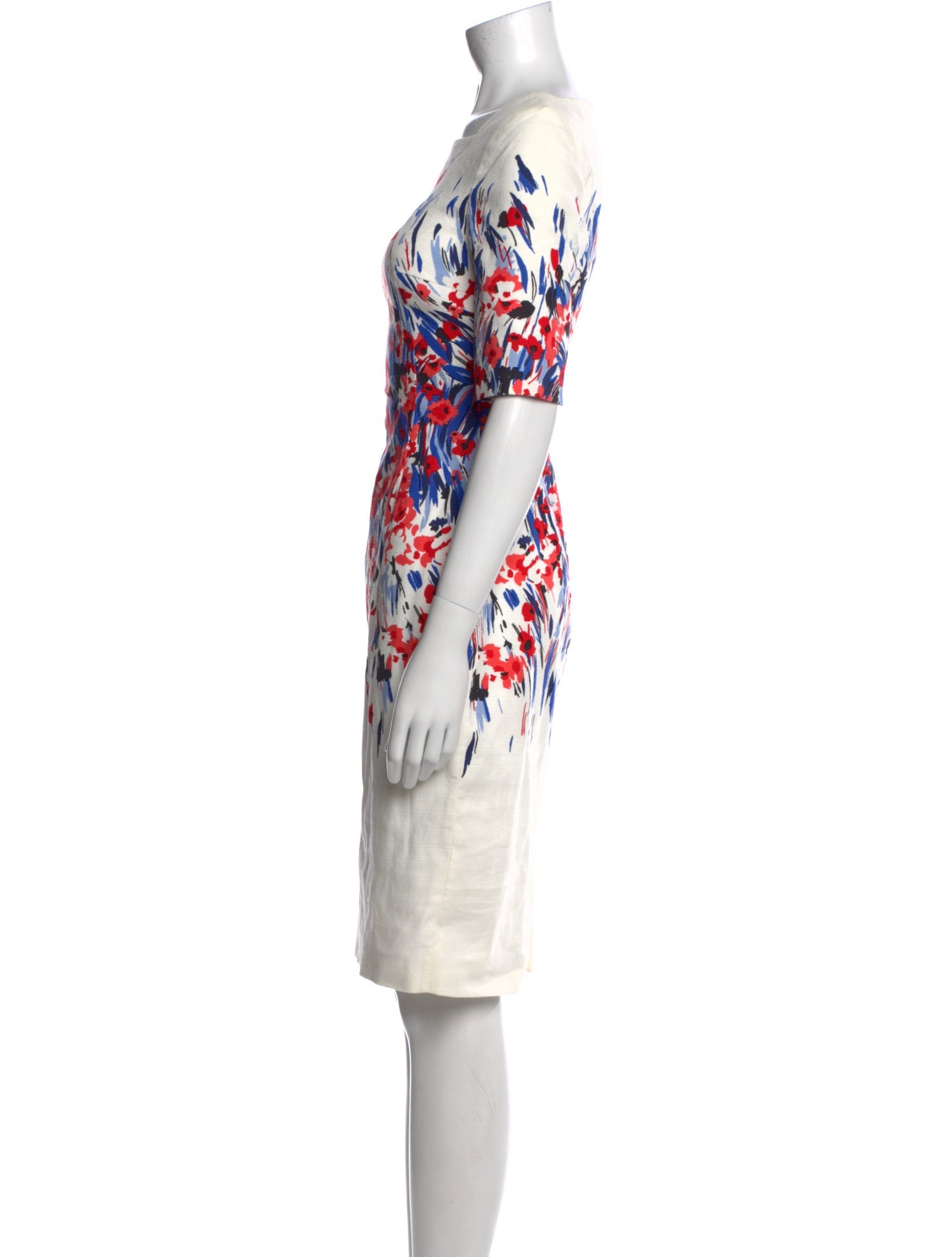 L.K. Bennett Printed Knee-Length Dress