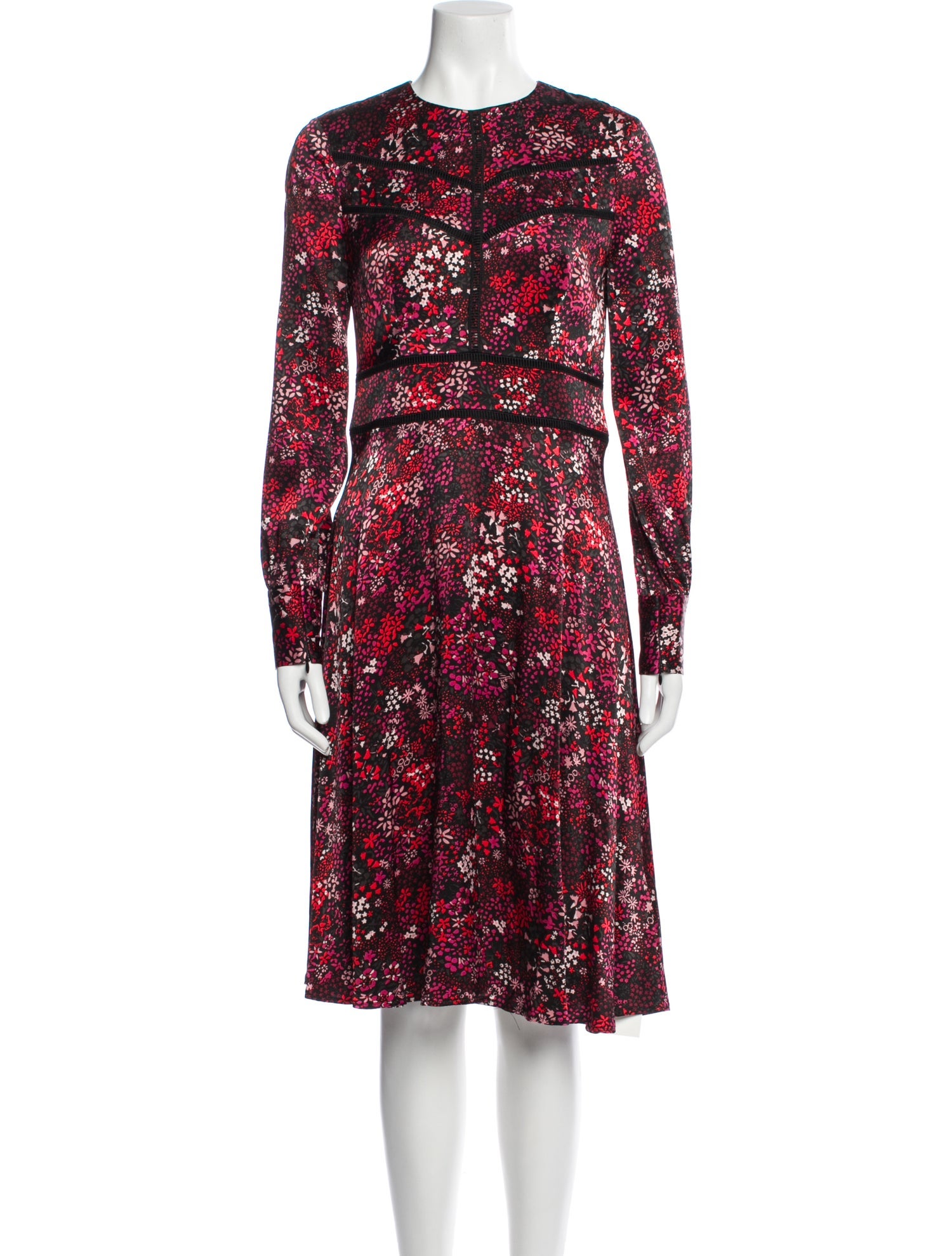 L.K. Bennett Floral Print Knee-Length Dress