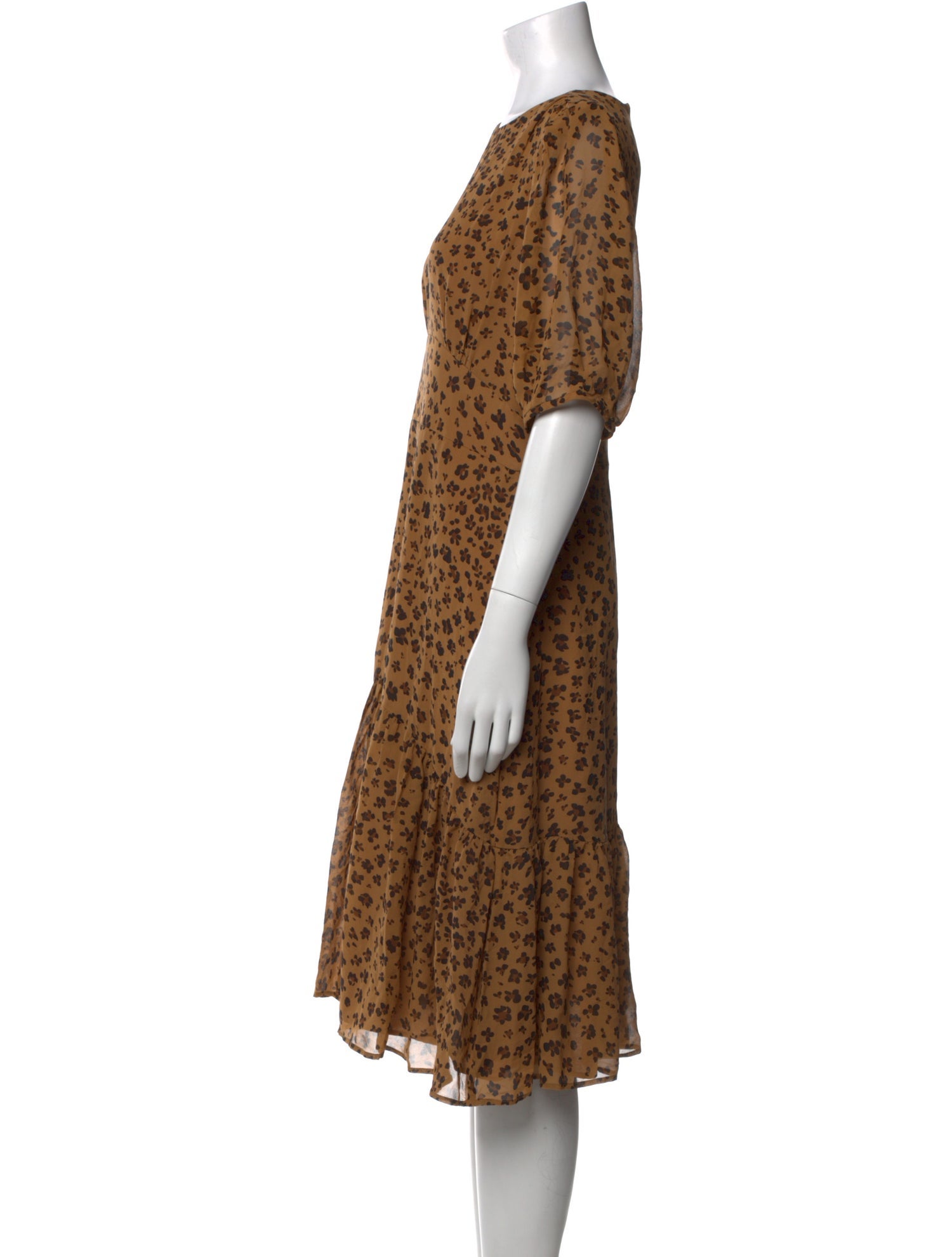 L.K. Bennett Silk Midi Length Dress