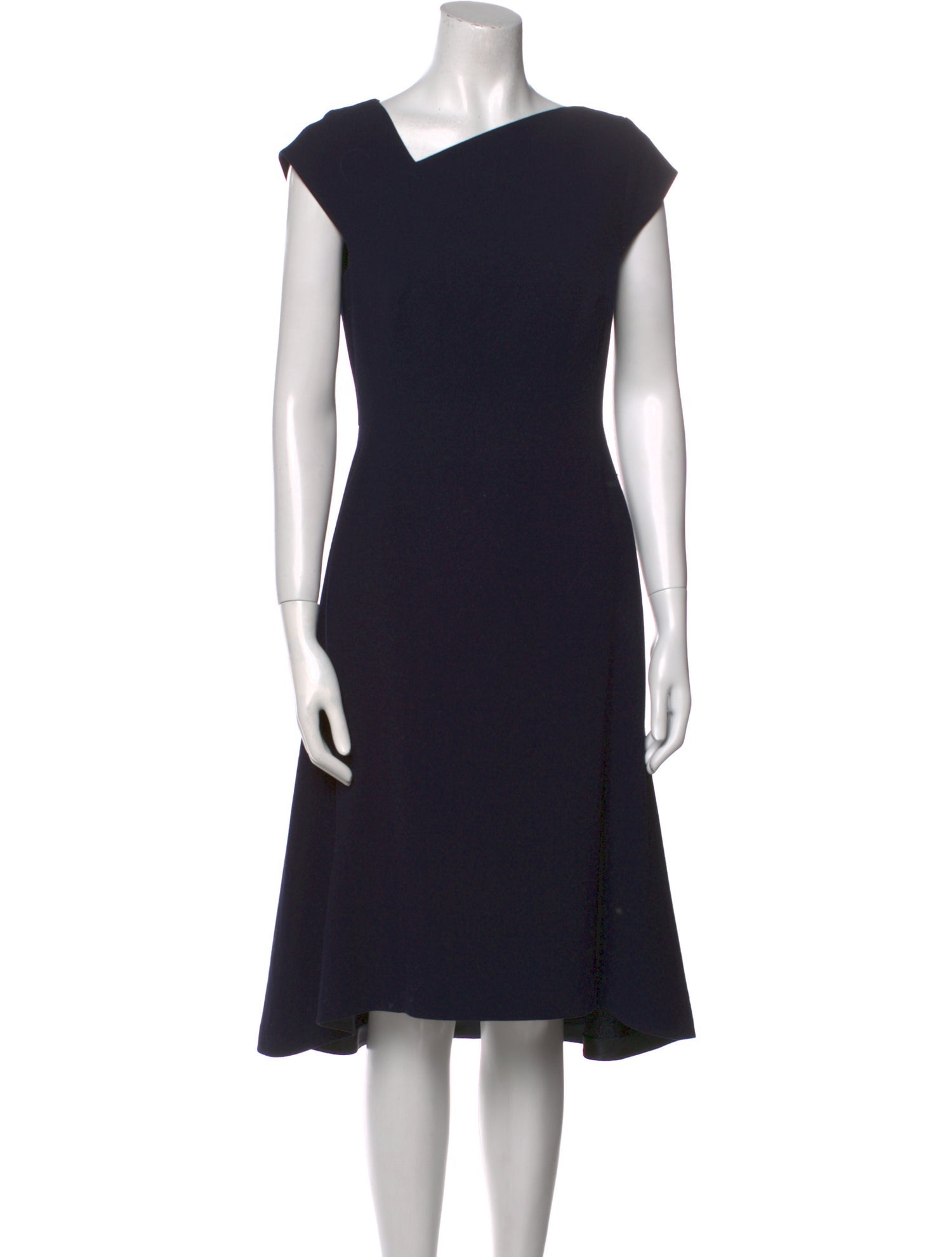 L.K. Bennett One-Shoulder Midi Length Dress