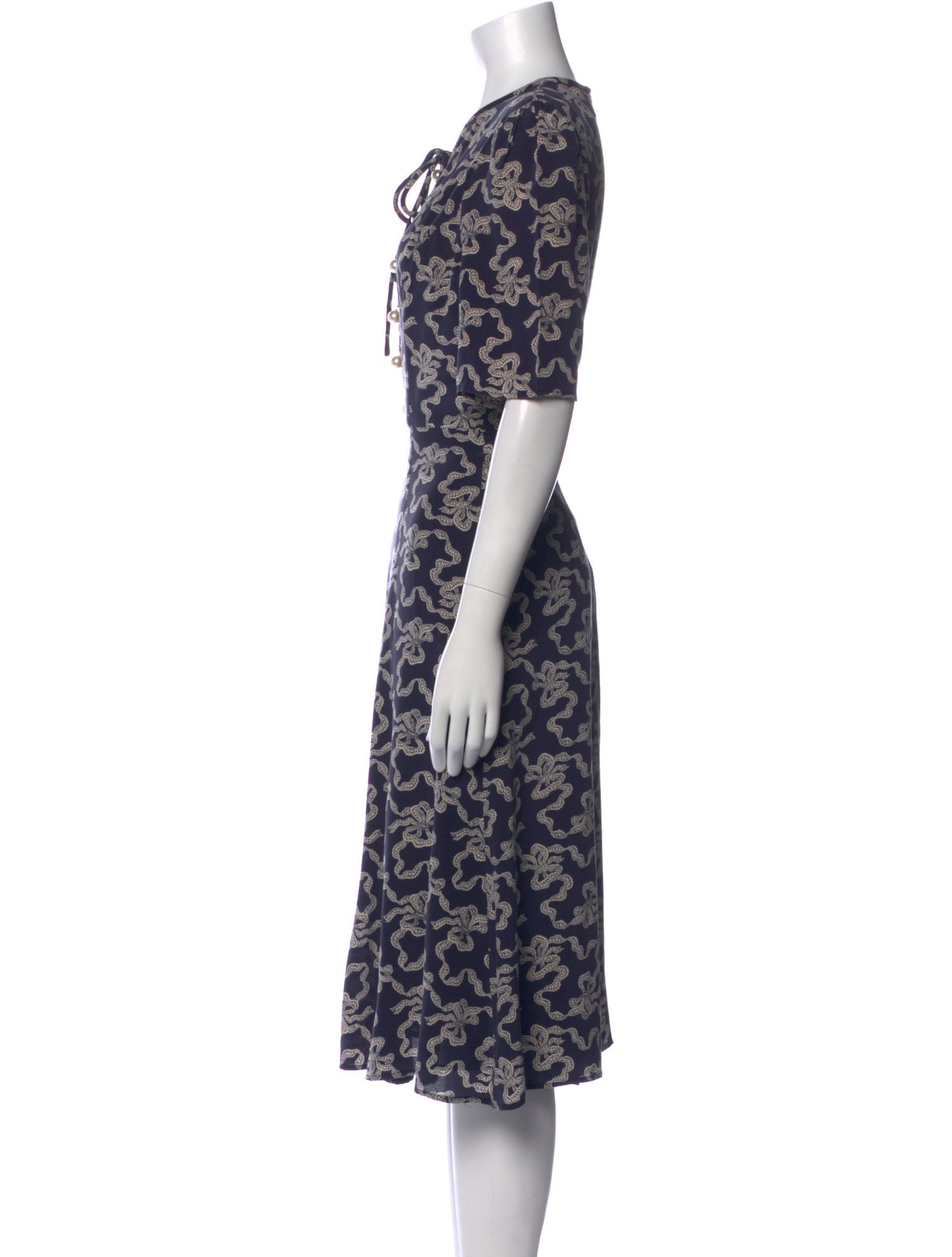 L.K. Bennett Silk Midi Length Dress