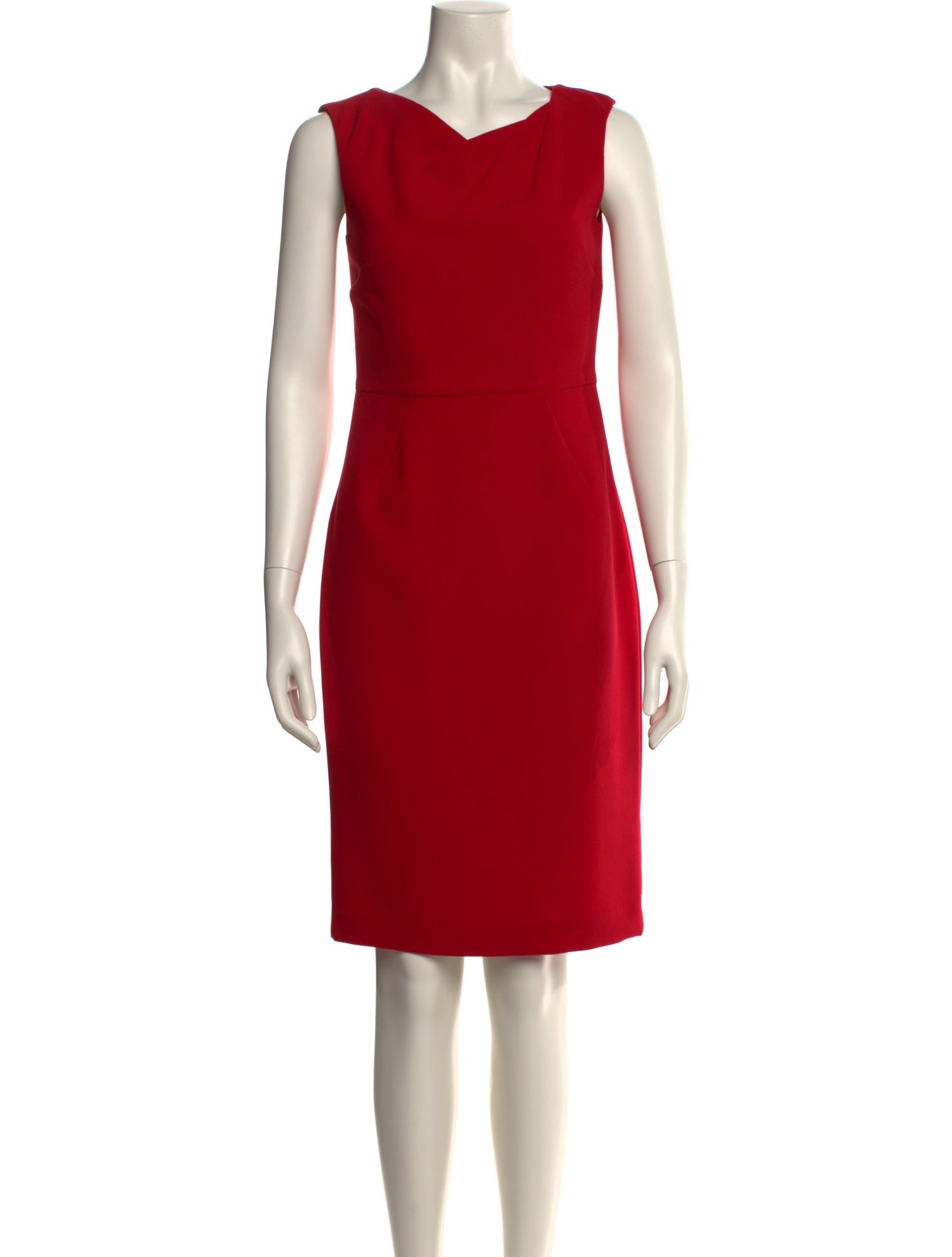 L.K. Bennett Cowl Neck Knee-Length Dress