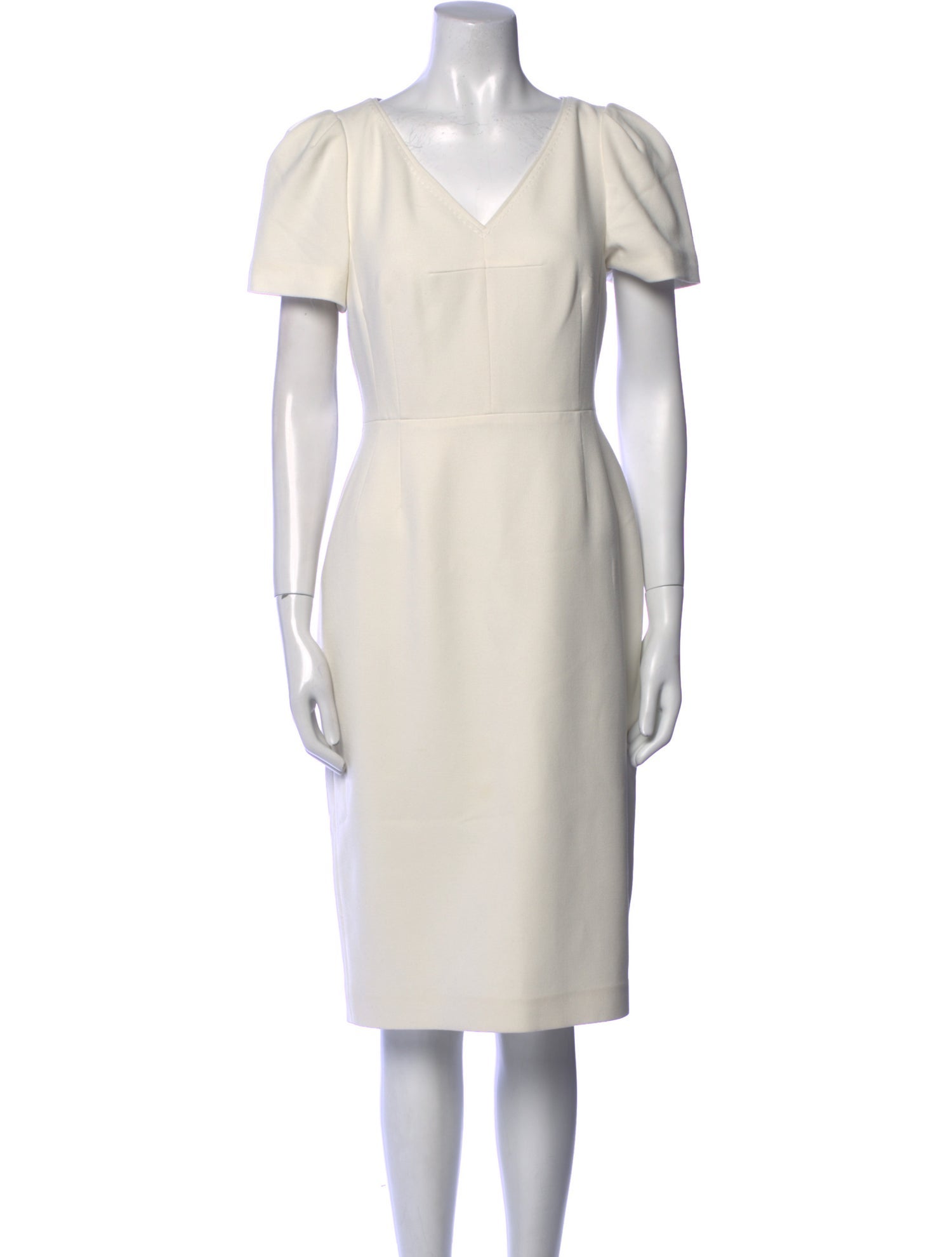 L.K. Bennett V-Neck Knee-Length Dress