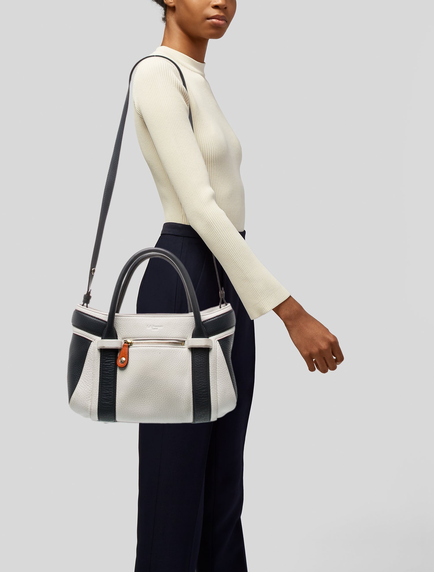 L.K. Bennett Leather Top Handle Bag