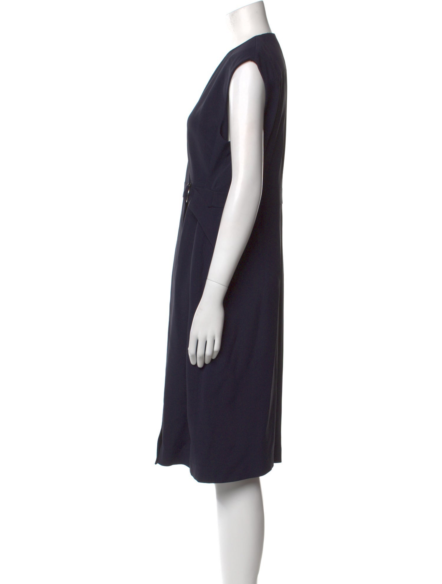 L.K. Bennett V-Neck Knee-Length Dress