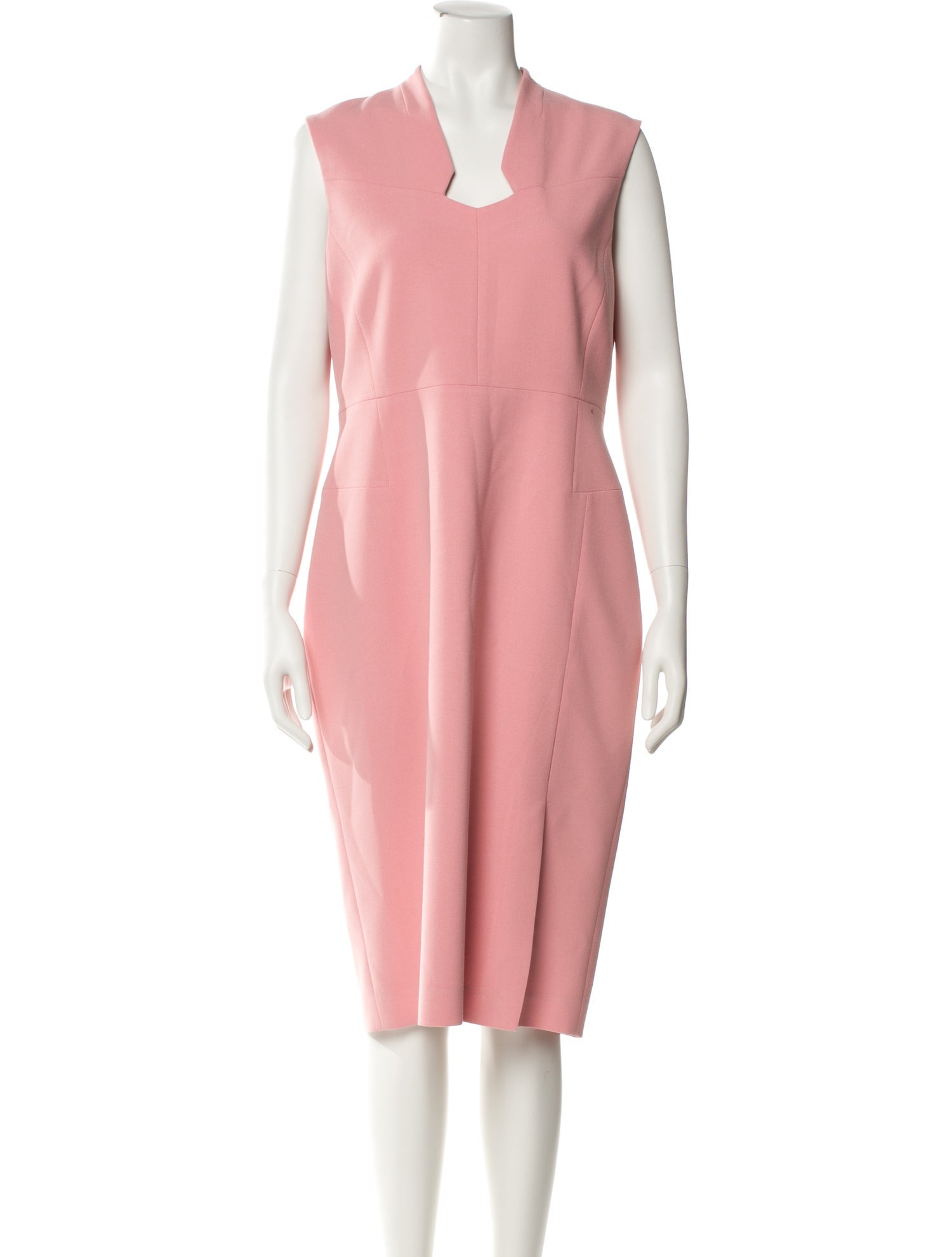 L.K. Bennett V-Neck Midi Length Dress