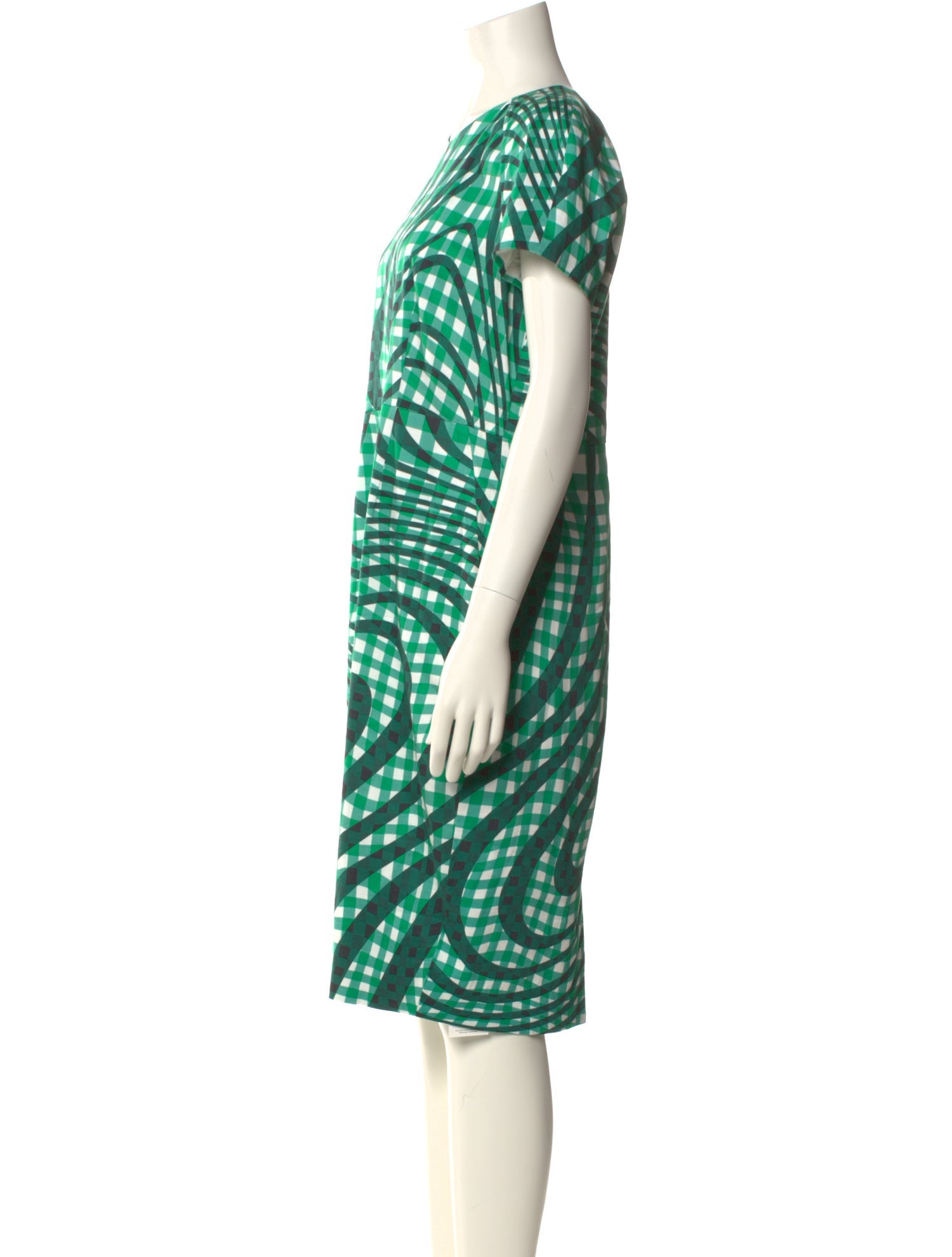 L.K. Bennett Plaid Print Knee-Length Dress