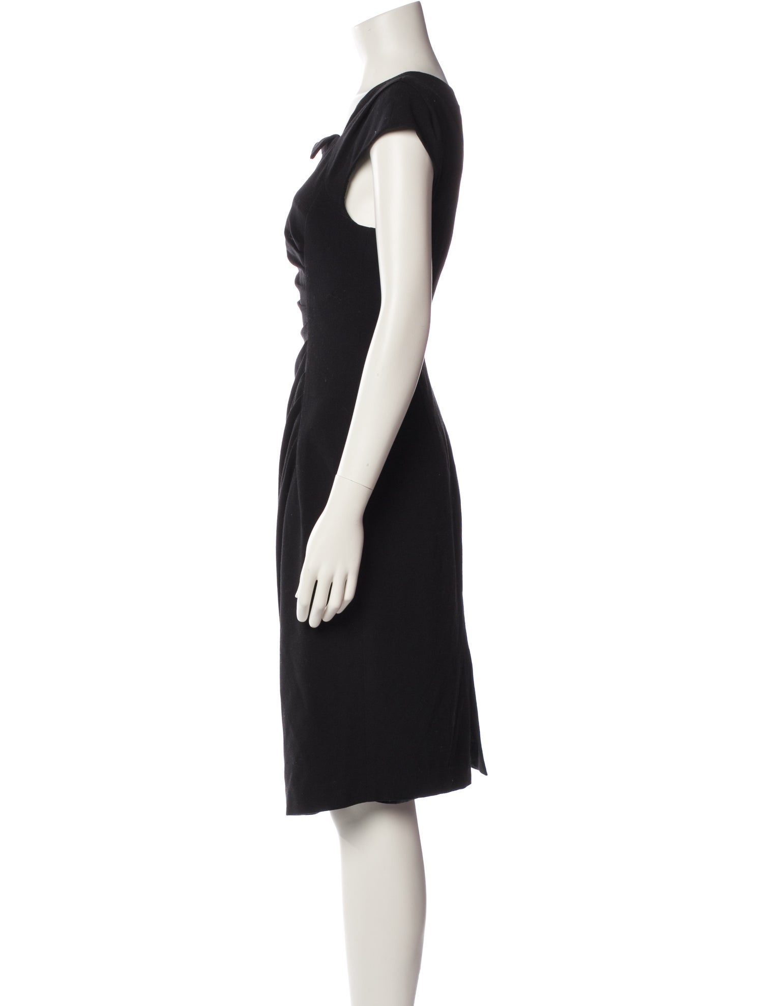 L.K. Bennett Bateau Neckline Knee-Length Dress
