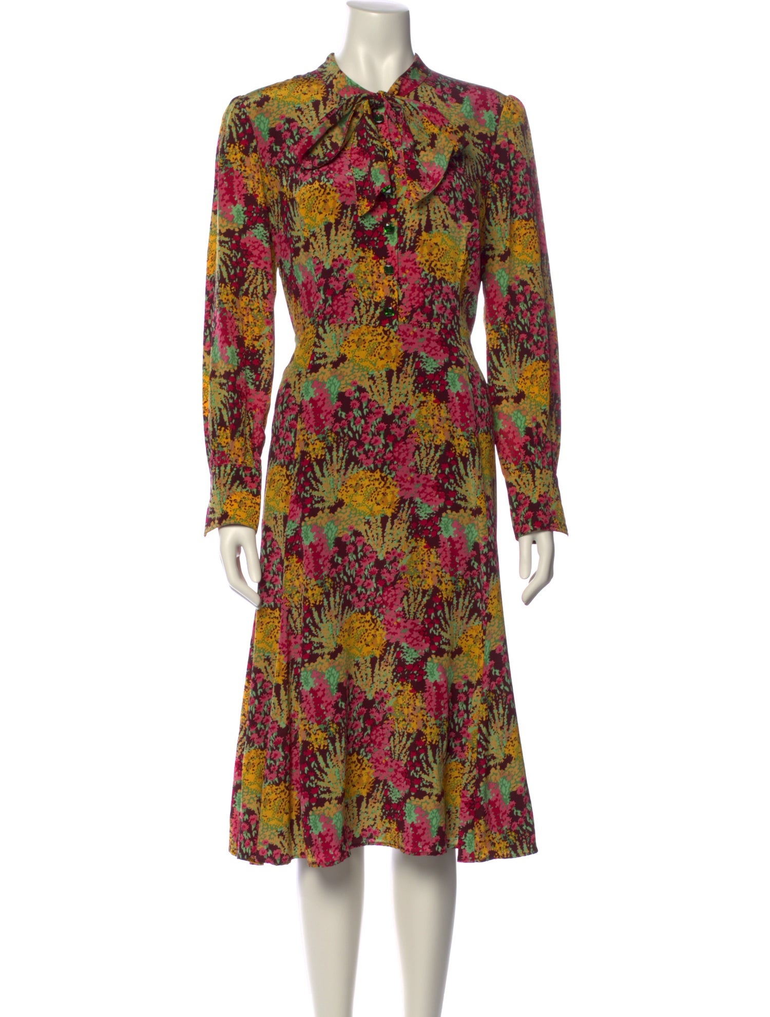 L.K. Bennett Silk Midi Length Dress