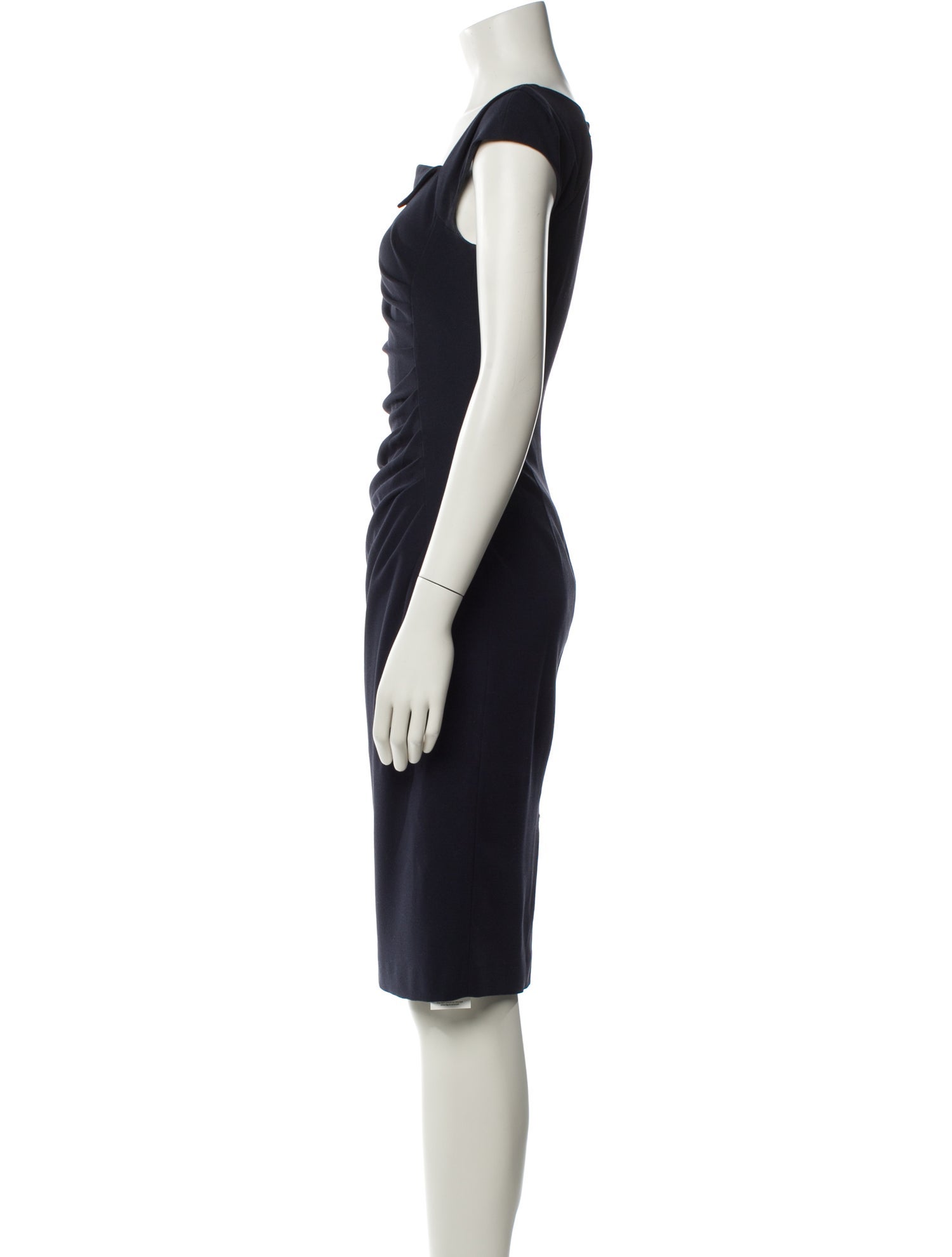 L.K. Bennett Bateau Neckline Knee-Length Dress