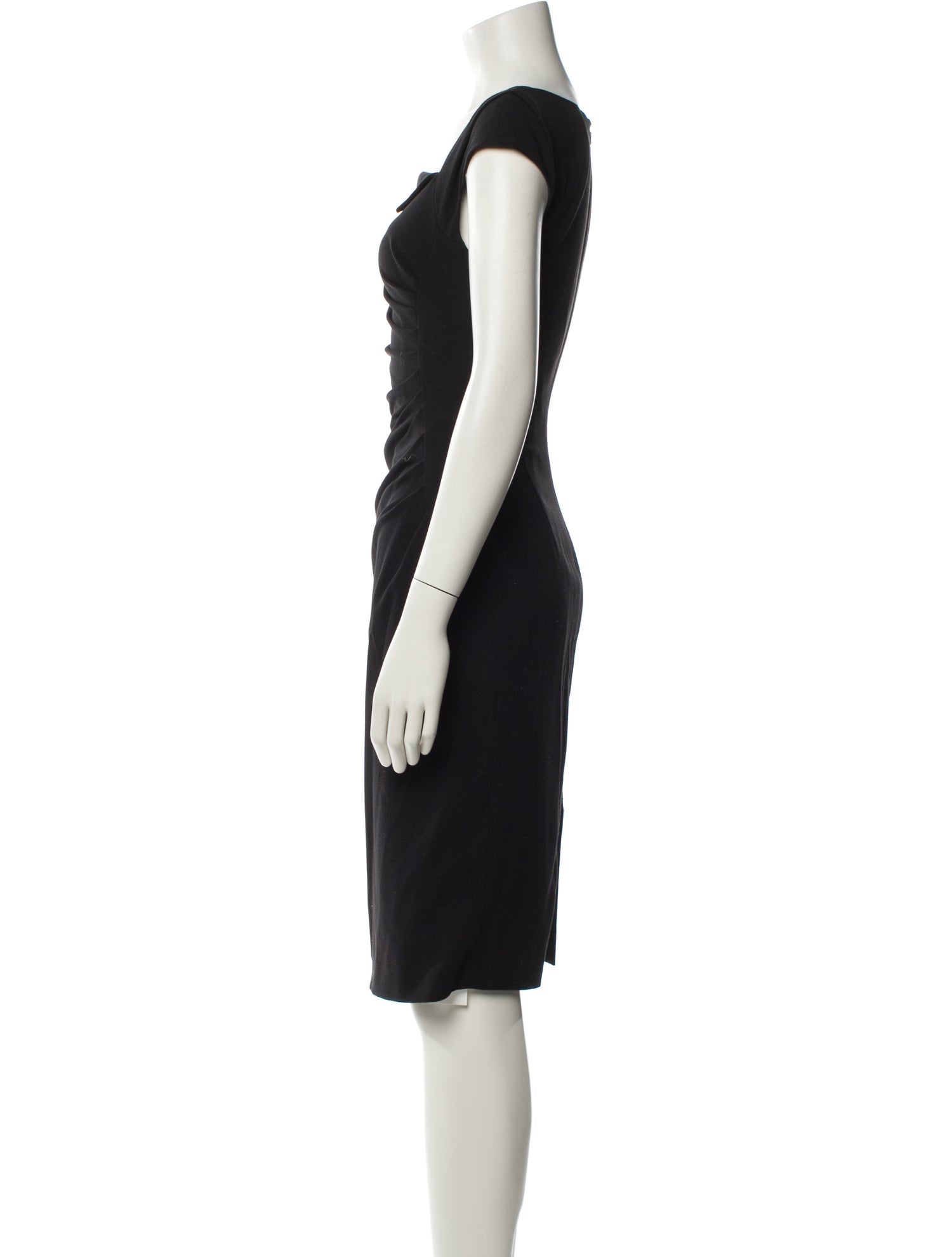 L.K. Bennett Bateau Neckline Knee-Length Dress