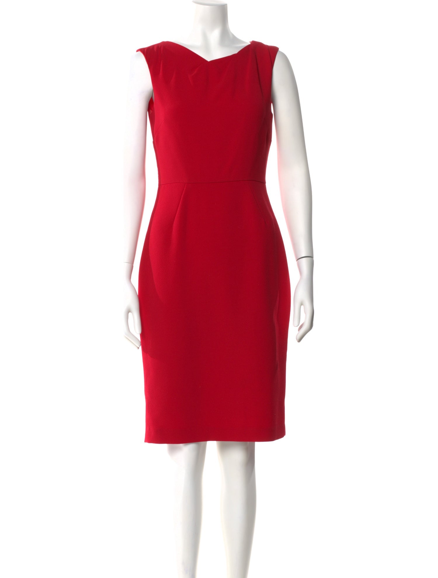 L.K. Bennett Bateau Neckline Knee-Length Dress