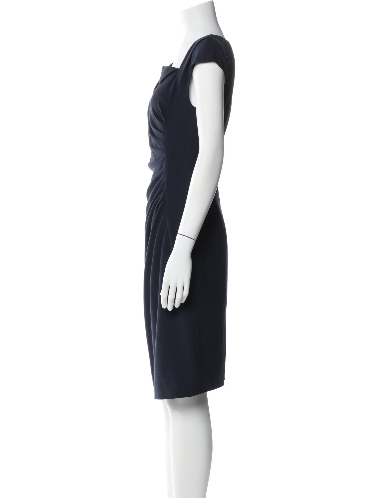 L.K. Bennett Bateau Neckline Knee-Length Dress