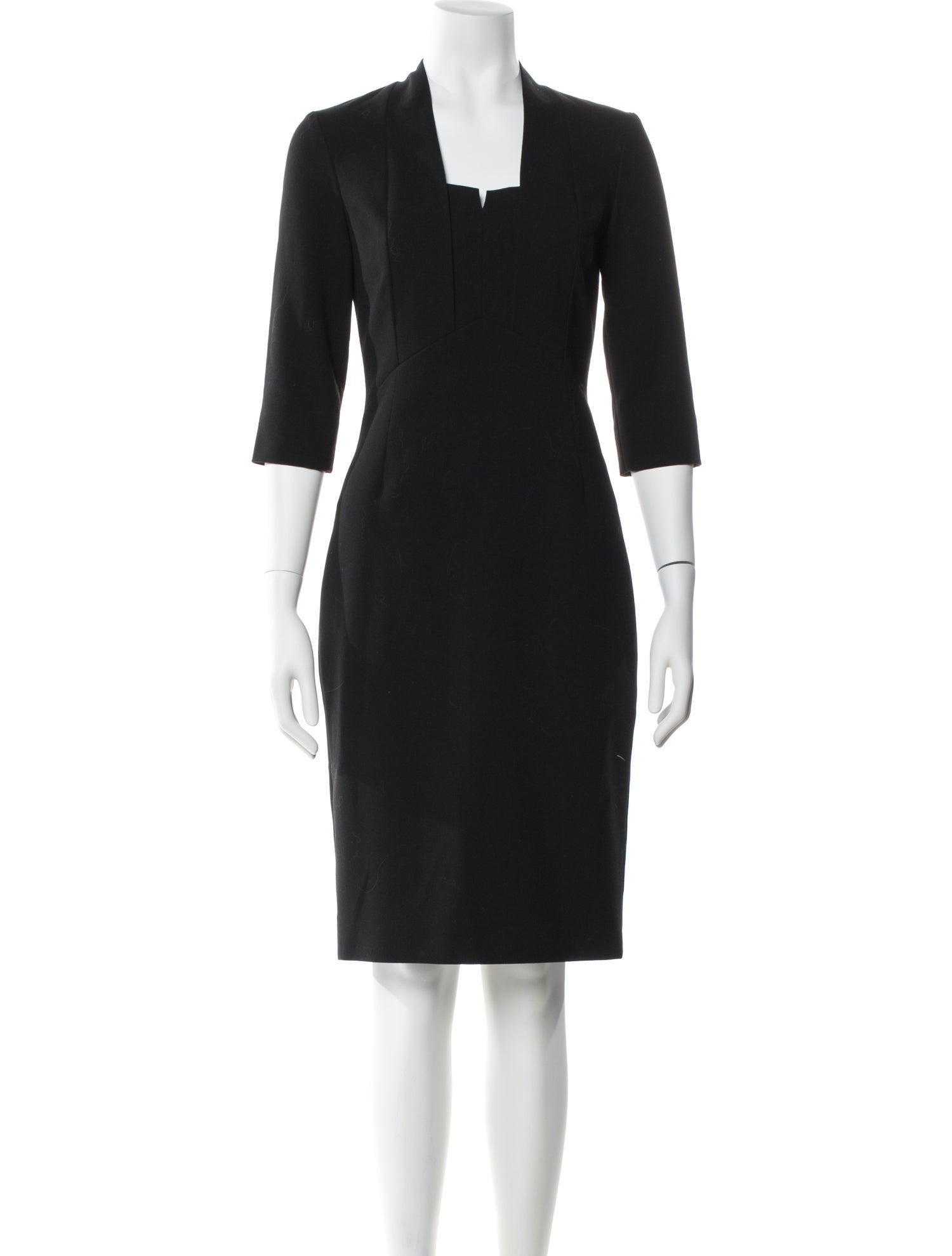 L.K. Bennett Square Neckline Knee-Length Dress