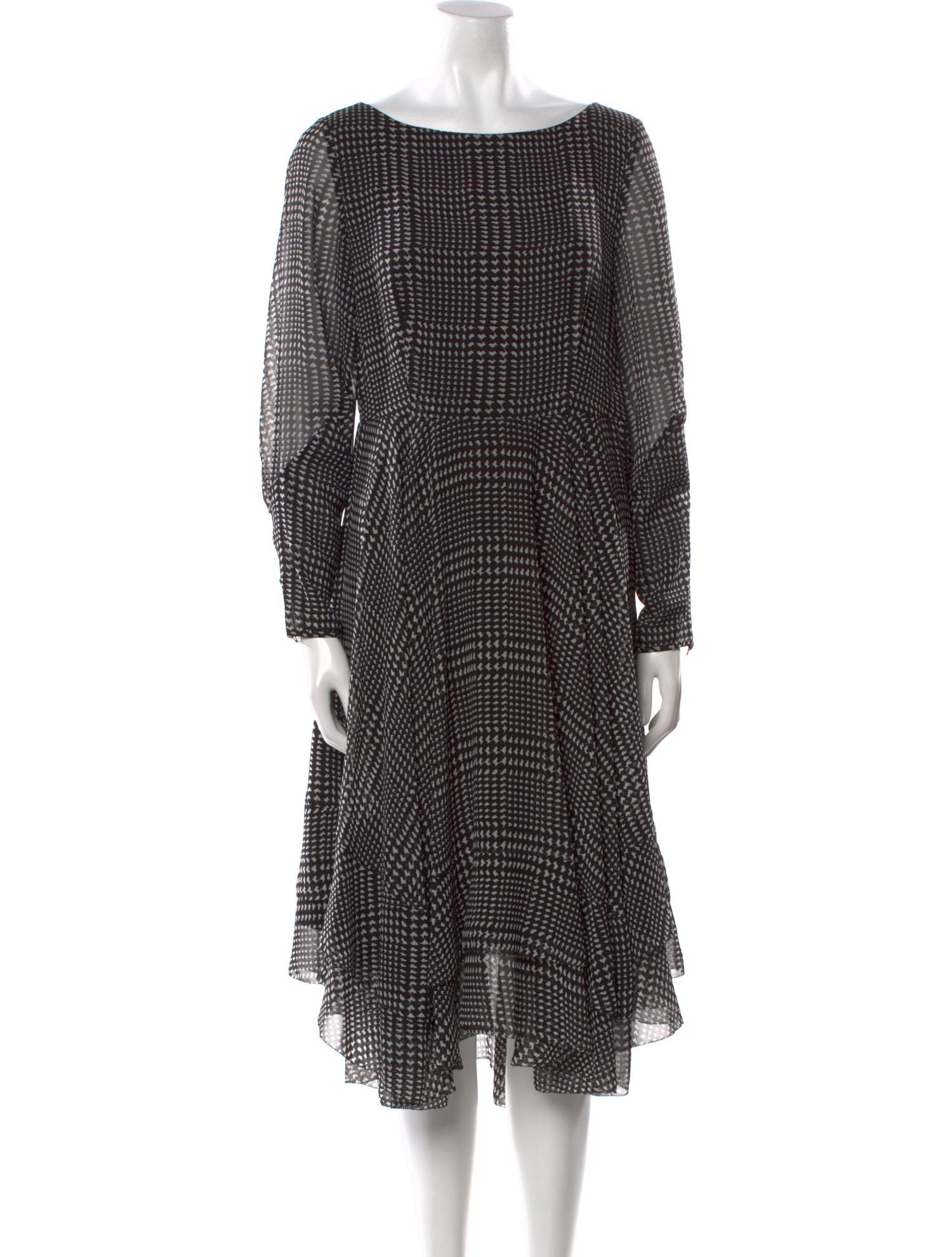 L.K. Bennett Printed Midi Length Dress