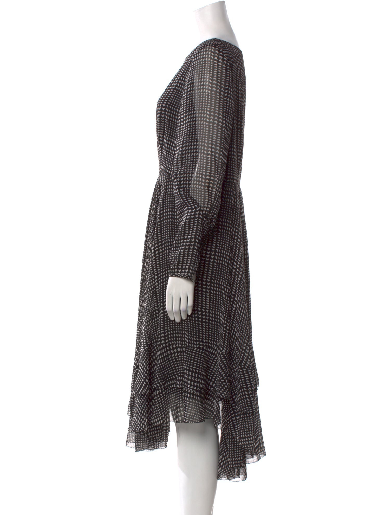 L.K. Bennett Printed Midi Length Dress