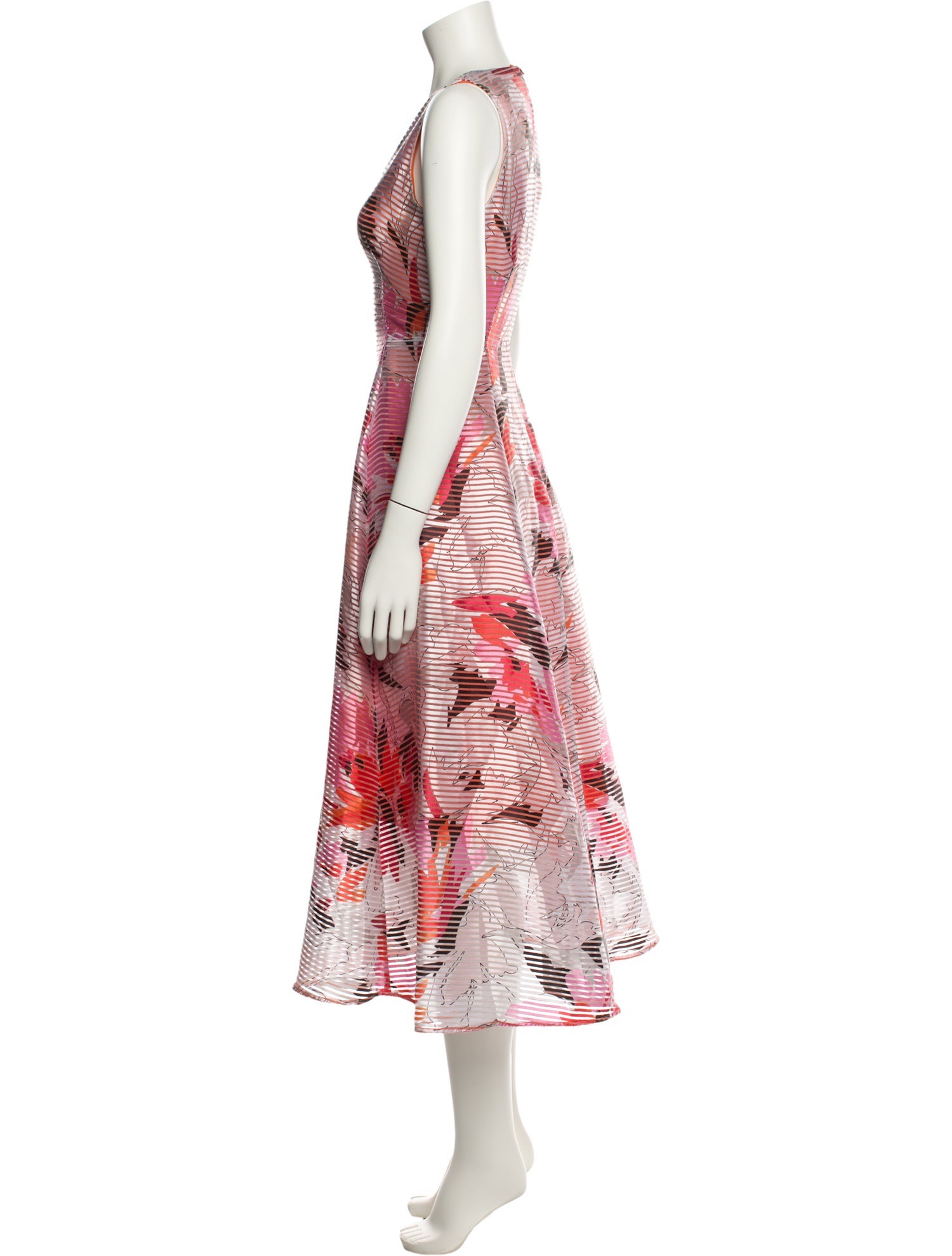 L.K. Bennett Printed Midi Length Dress