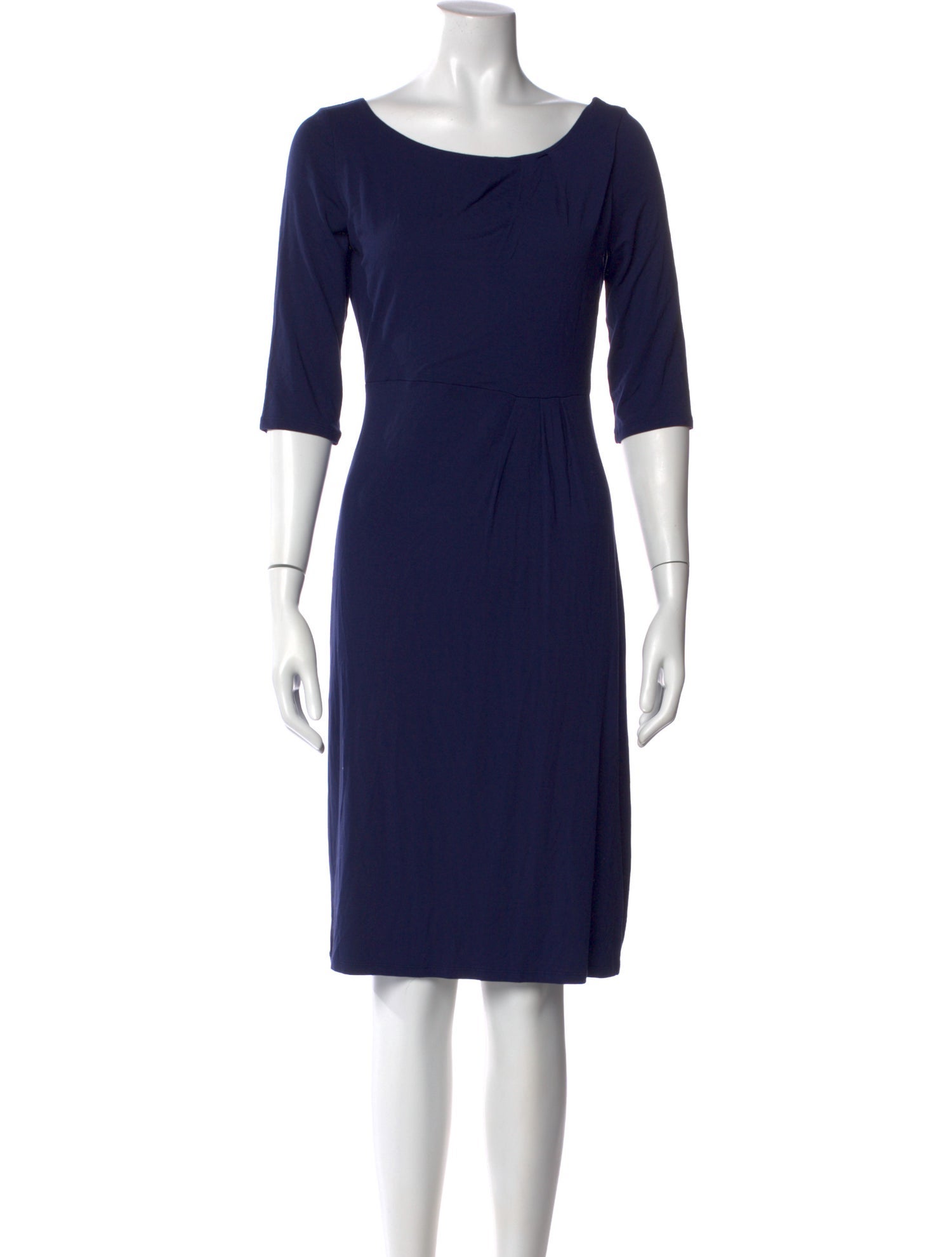 L.K. Bennett Bateau Neckline Knee-Length Dress